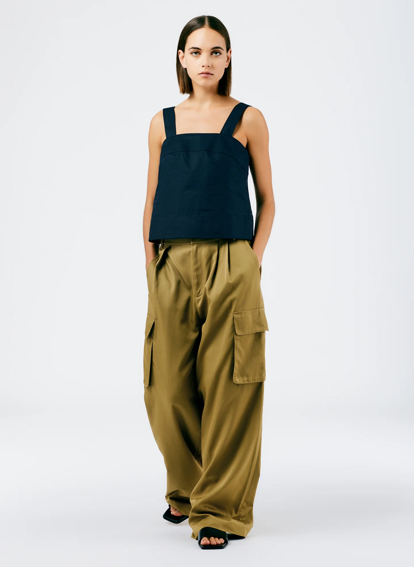 Eco Poplin Strappy Top - Image 4