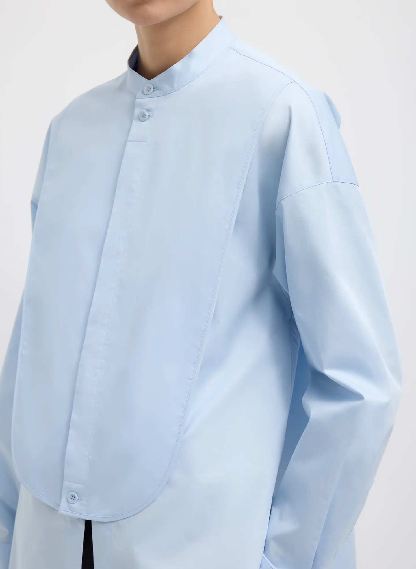 Eco Poplin Tuxedo Shirt With Bib Flap - Image 6