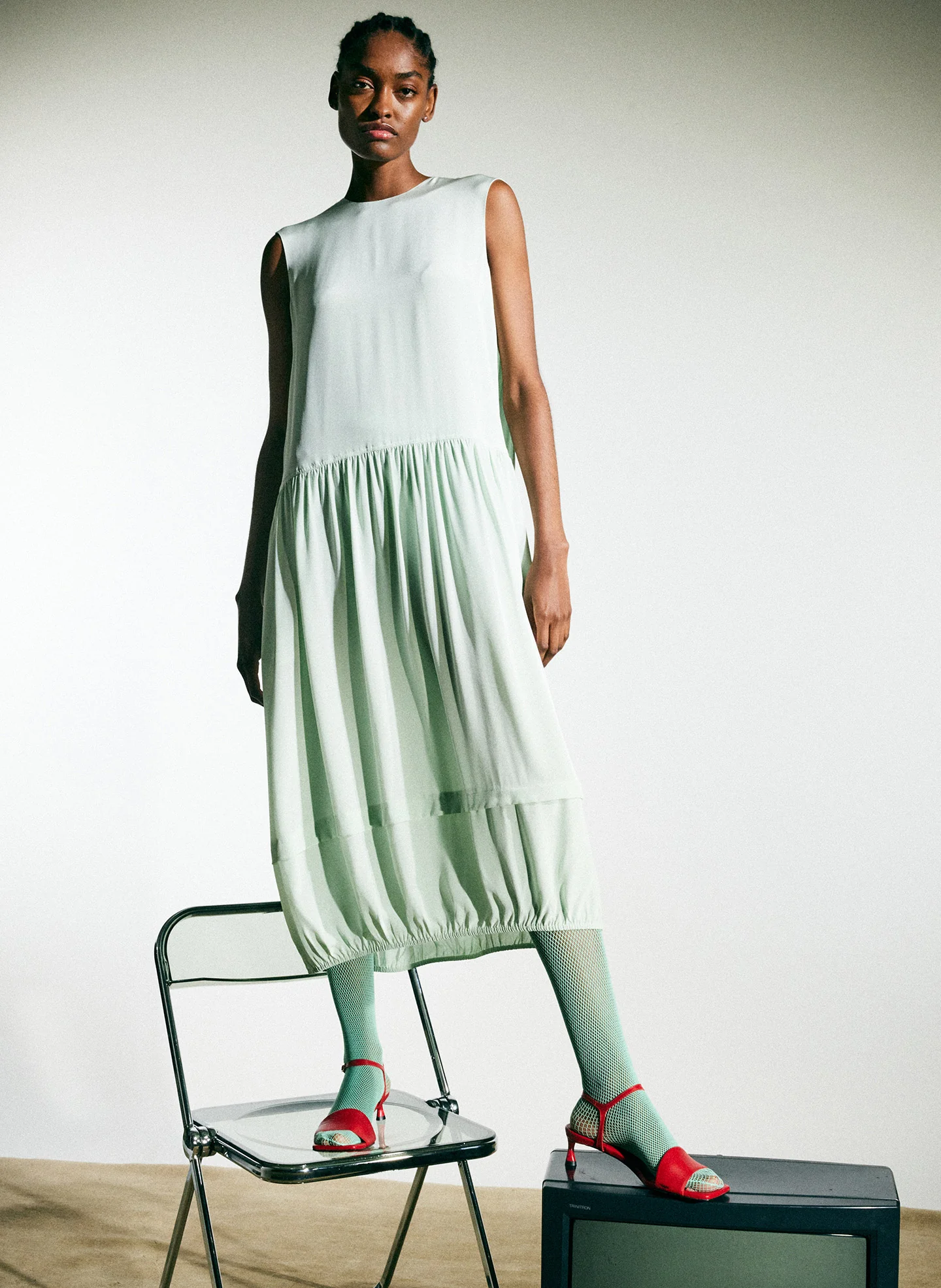 Eco Silk Cape Dress - Image 2