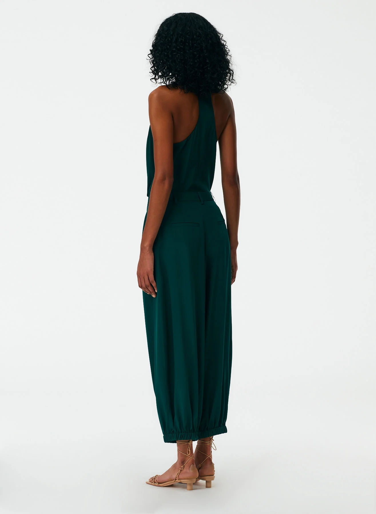 Eco Silk Pleated Balloon Pant - Image 4