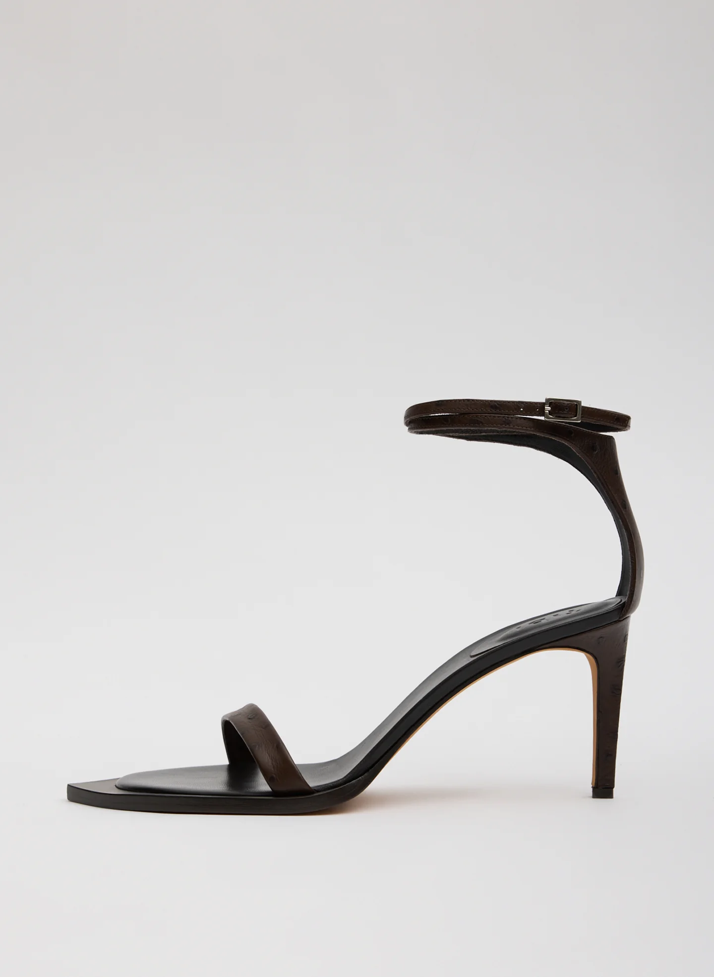 Ostrich Print Erno Heel