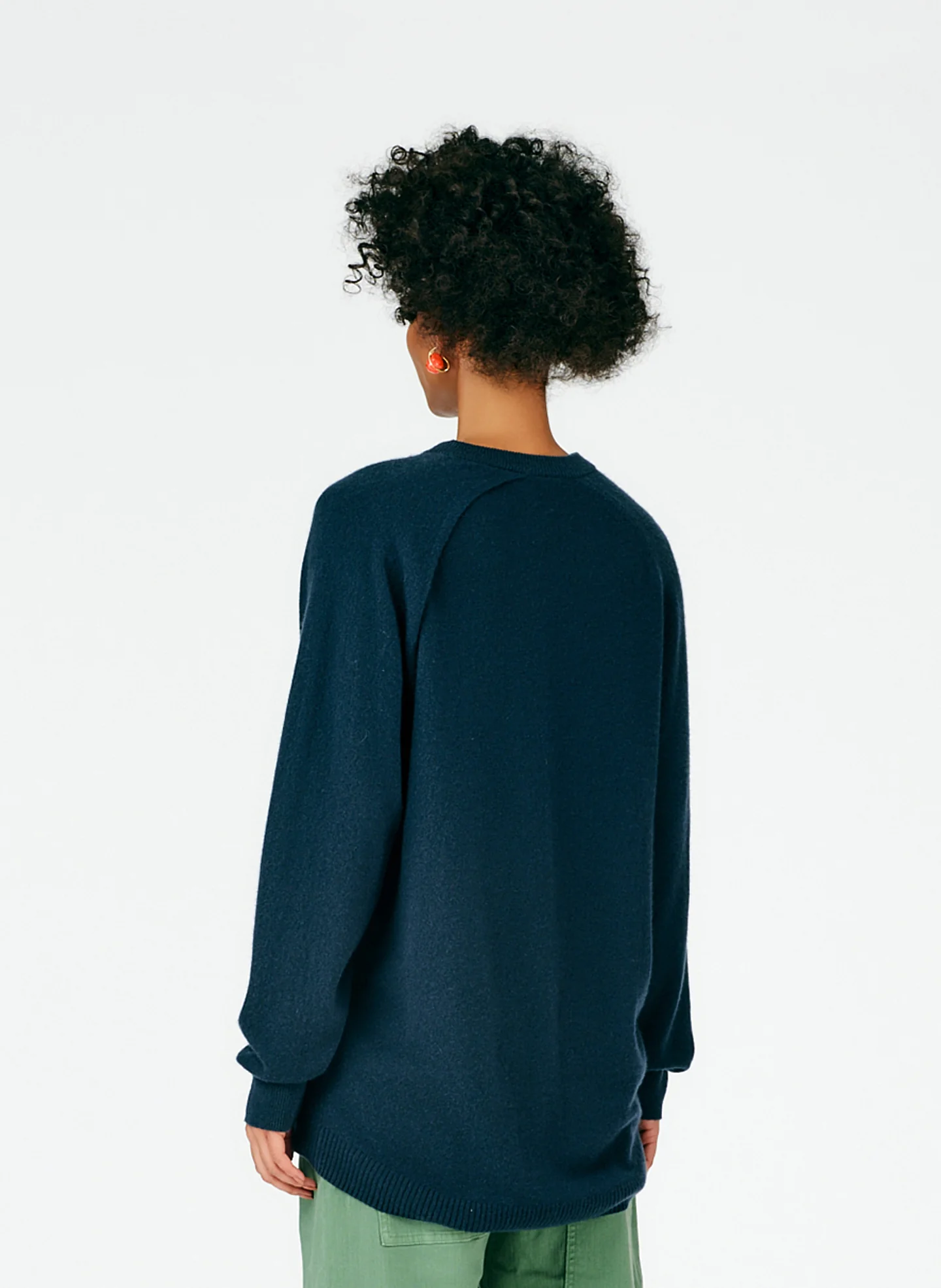 Feather Weight Cashmere Cutout Sleeve Pullover - Image 12