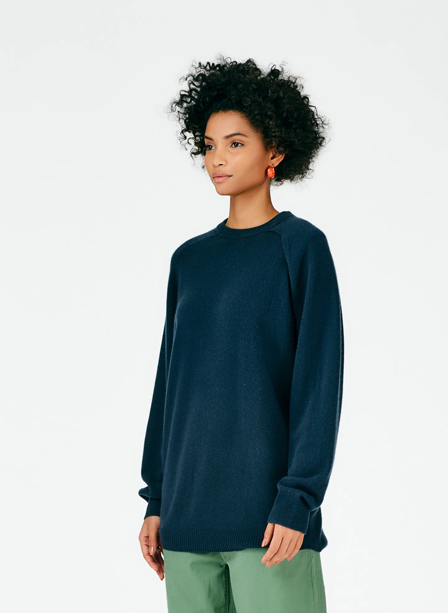 Feather Weight Cashmere Cutout Sleeve Pullover - Image 13