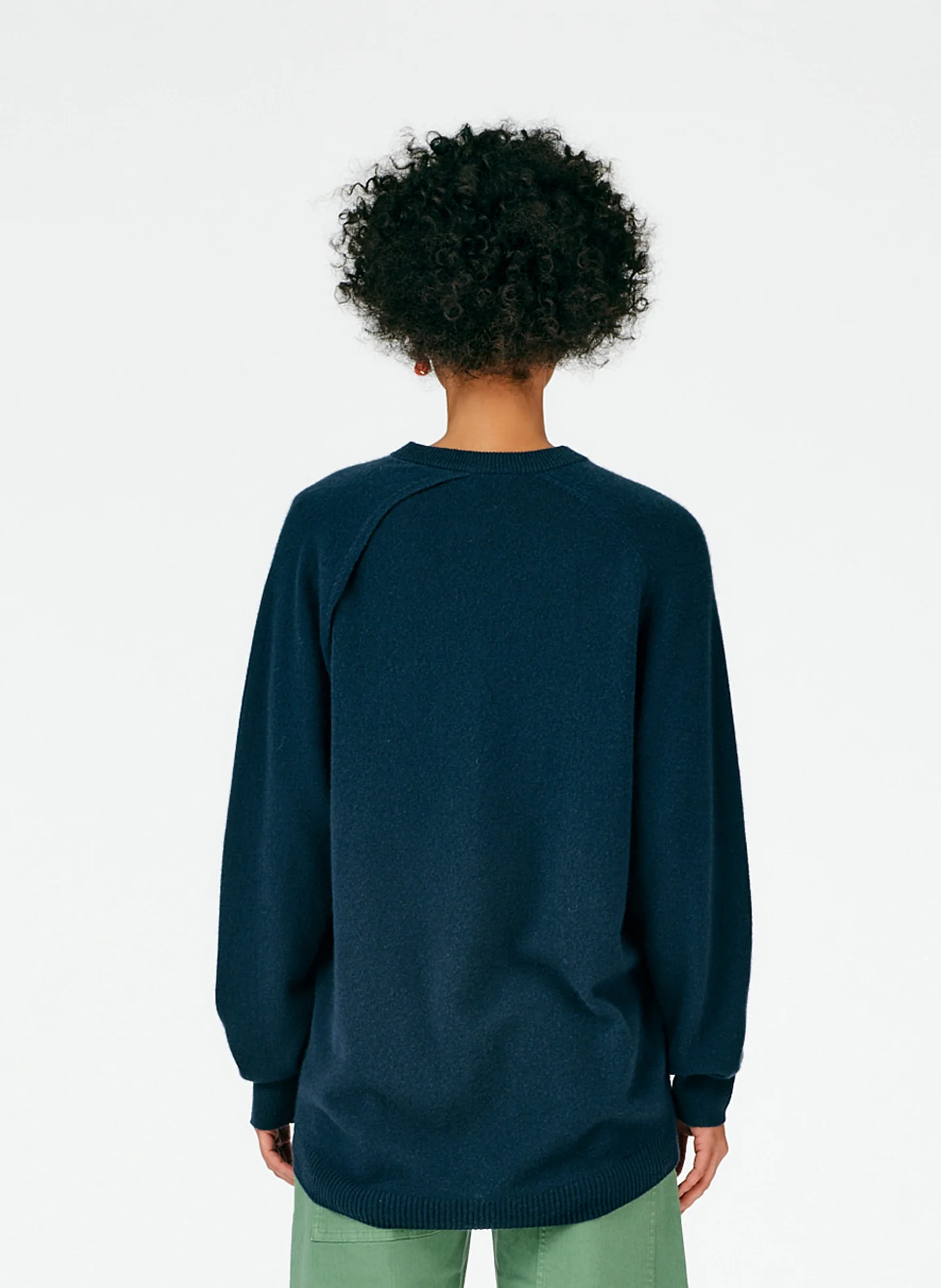 Feather Weight Cashmere Cutout Sleeve Pullover - Image 15