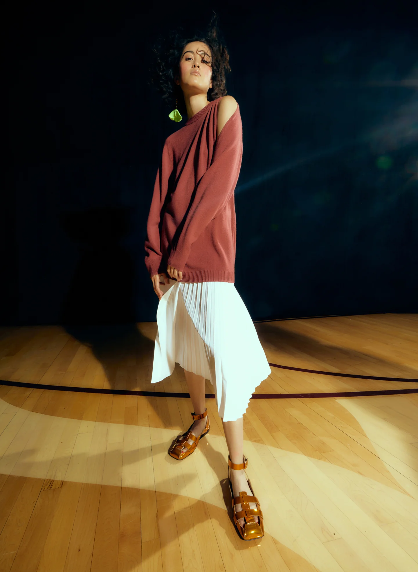 Feather Weight Cashmere Cutout Sleeve Pullover - Image 22