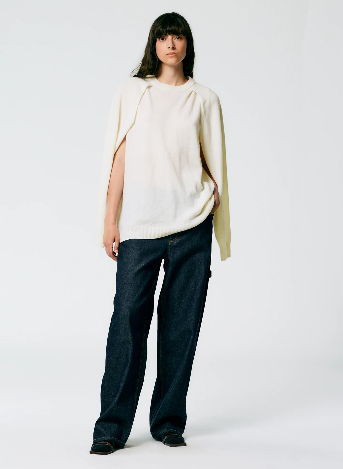 Feather Weight Cashmere Easy Cocoon Tunic - Image 4