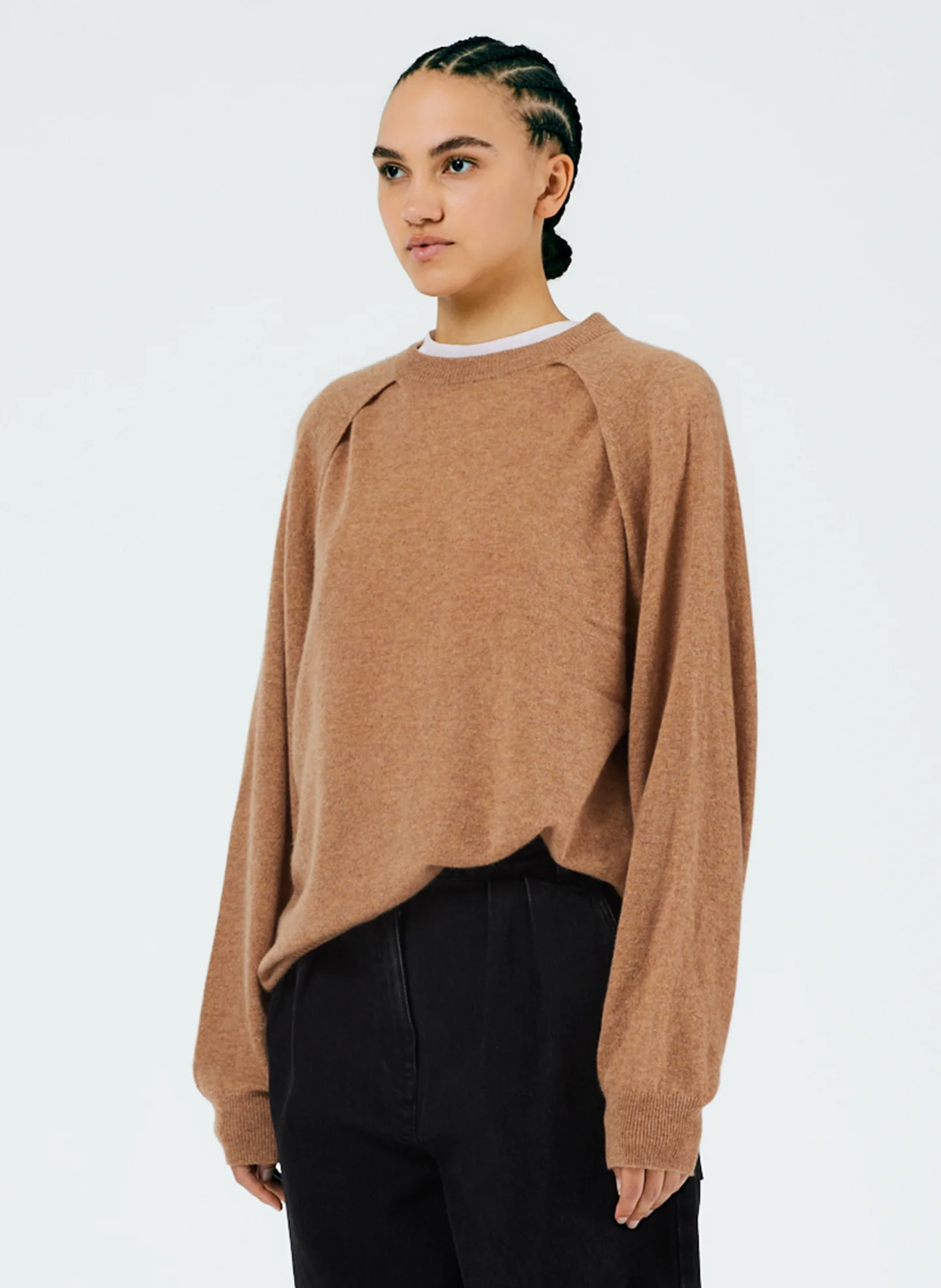Feather Weight Cashmere Easy Cocoon Tunic - Image 2
