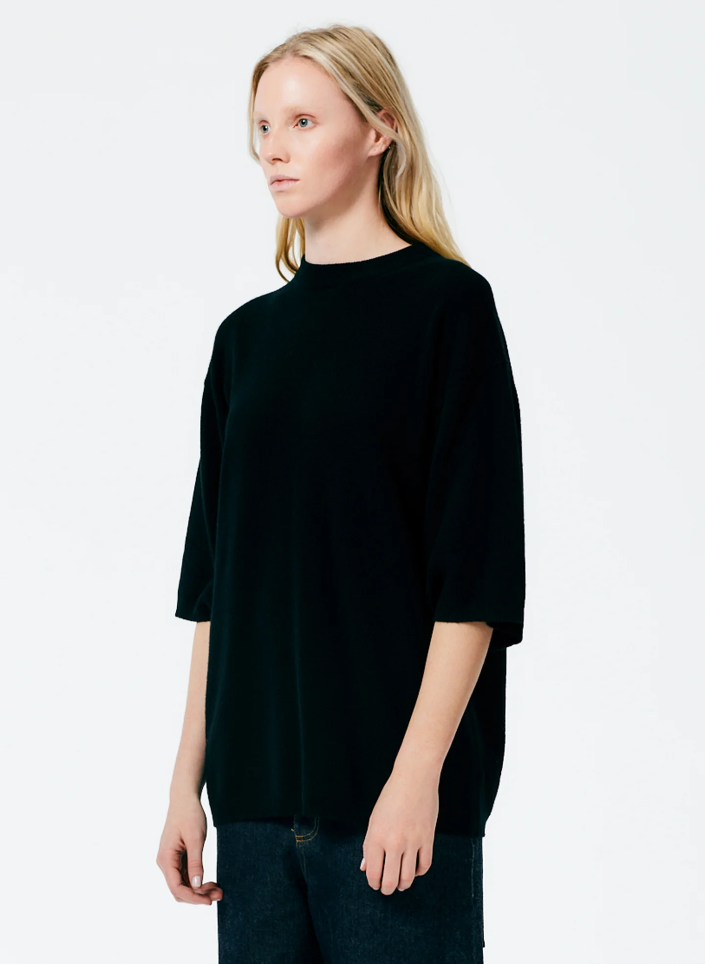 Feather Weight Cashmere Oversized Easy T-Shirt - Image 2