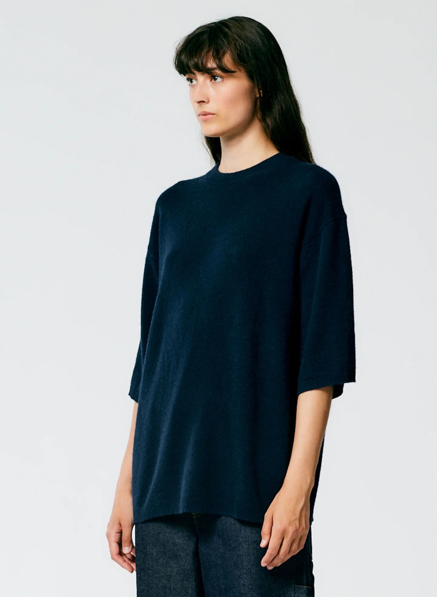 Feather Weight Cashmere Oversized Easy T-Shirt - Image 2
