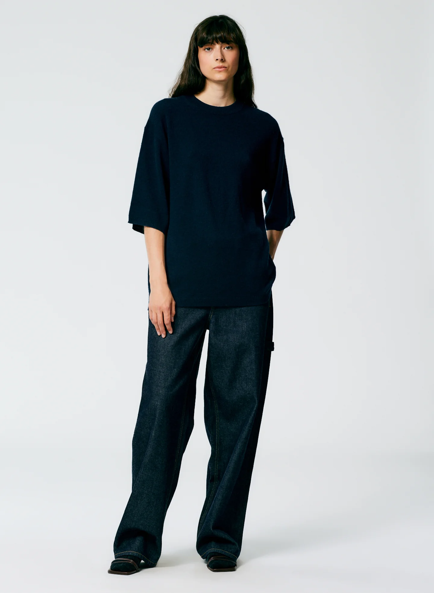 Feather Weight Cashmere Oversized Easy T-Shirt - Image 4