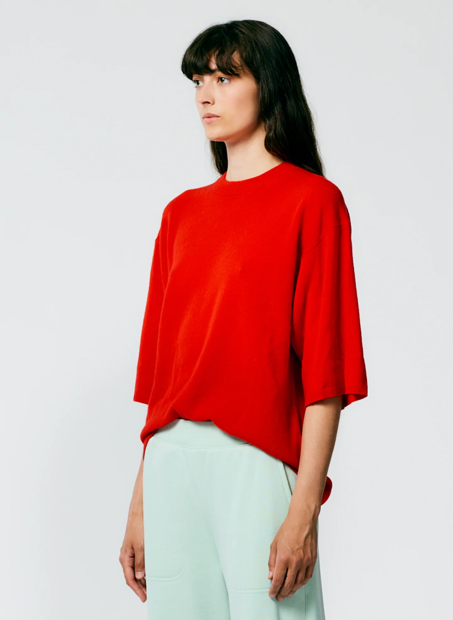 Feather Weight Cashmere Oversized Easy T-Shirt - Image 3