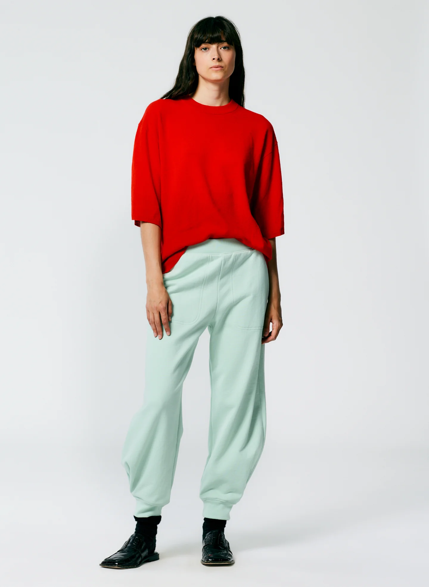 Feather Weight Cashmere Oversized Easy T-Shirt - Image 5