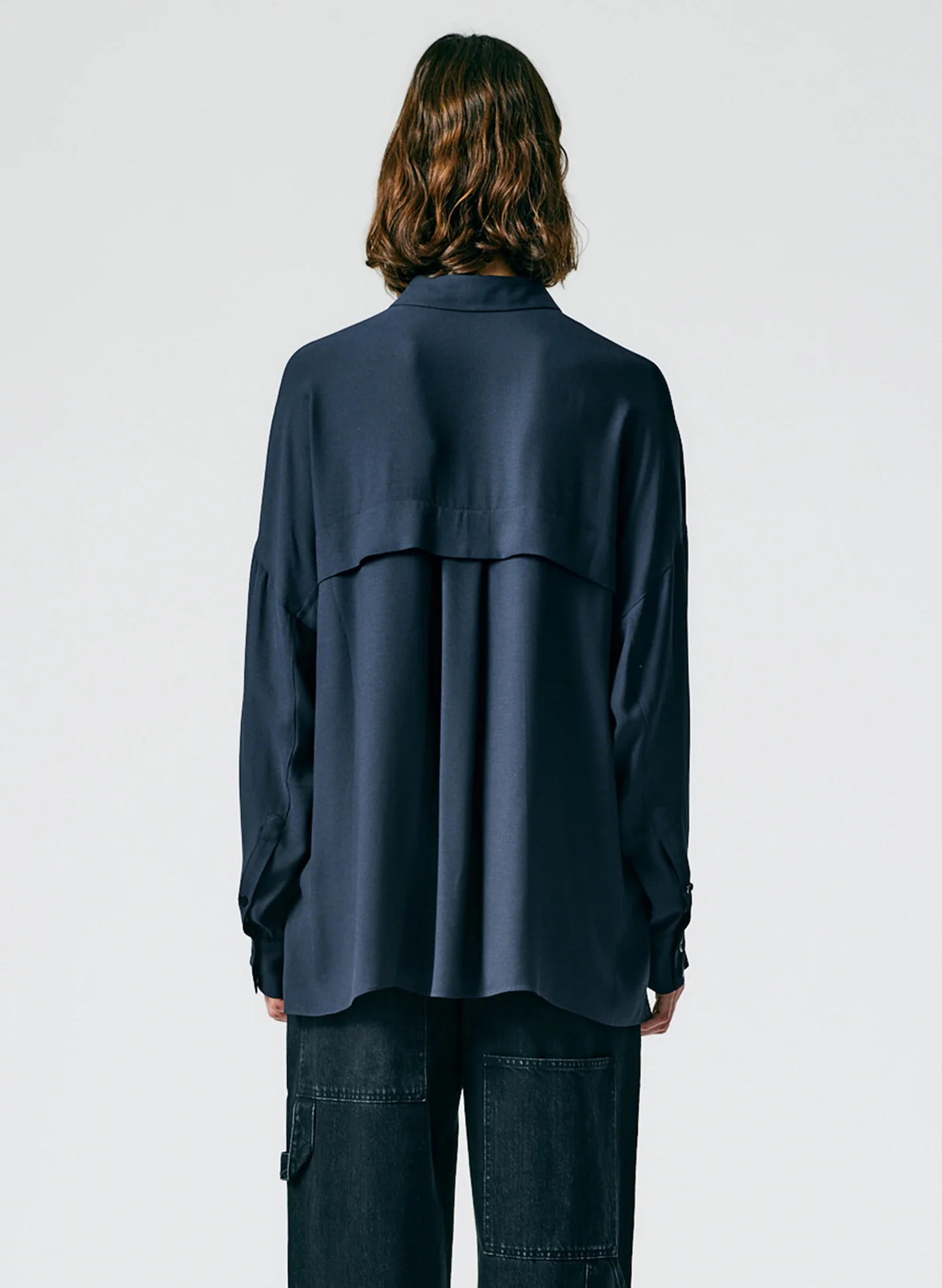 Feather Weight Eco Crepe Oversized Shirt - Image 3