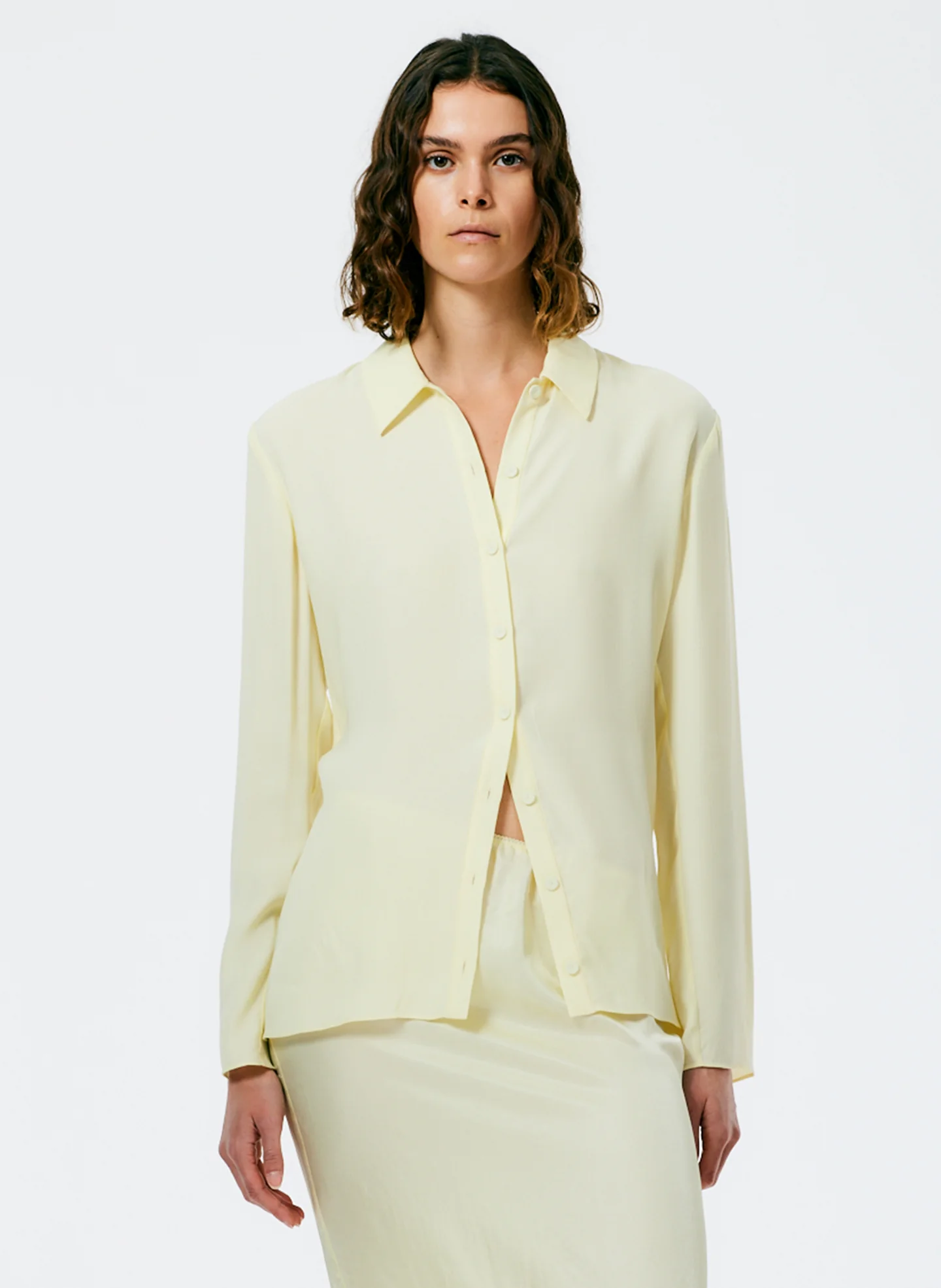 Feather Weight Eco Crepe Slim Shirt - Image 3