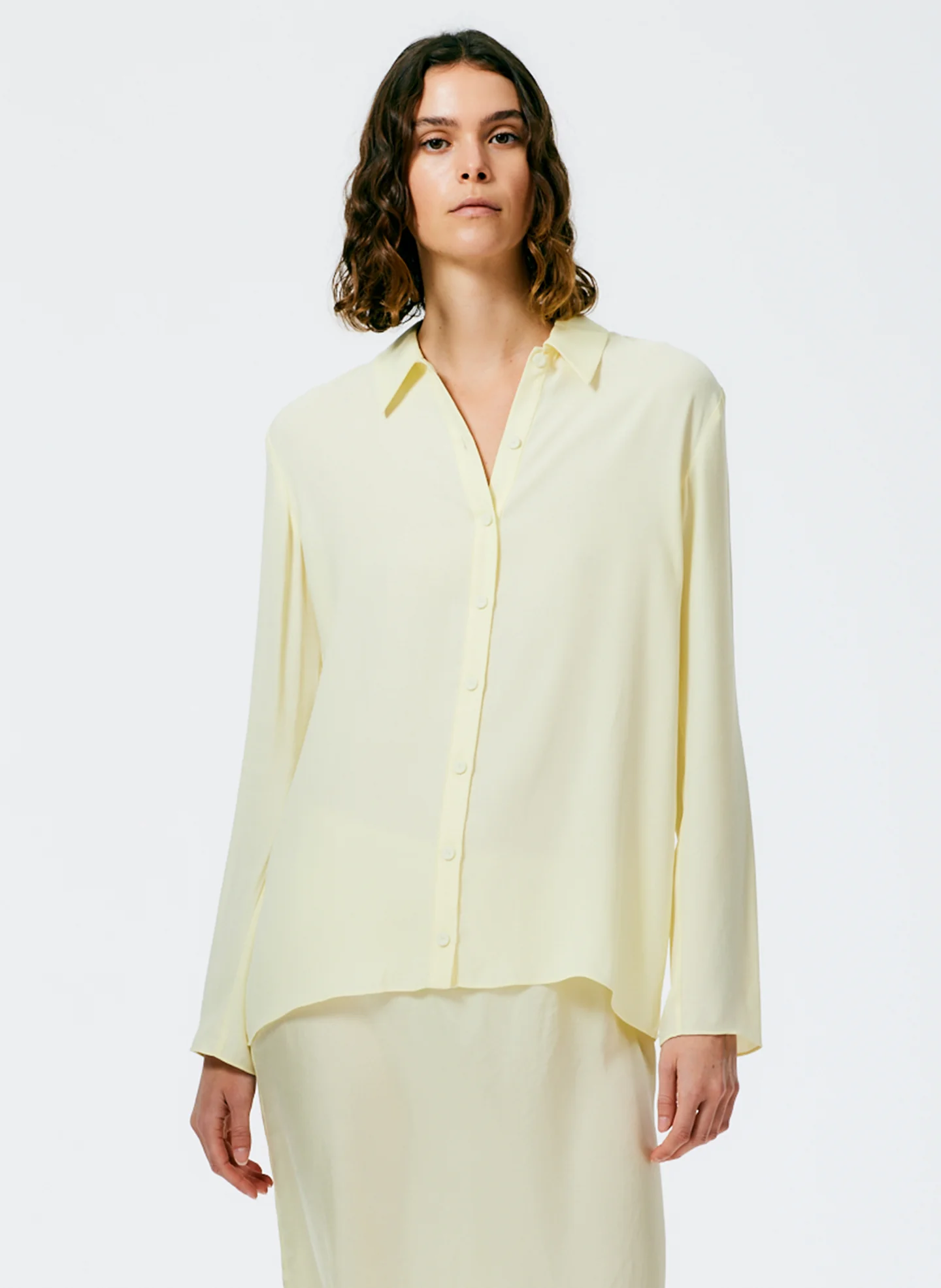 Feather Weight Eco Crepe Slim Shirt - Image 4