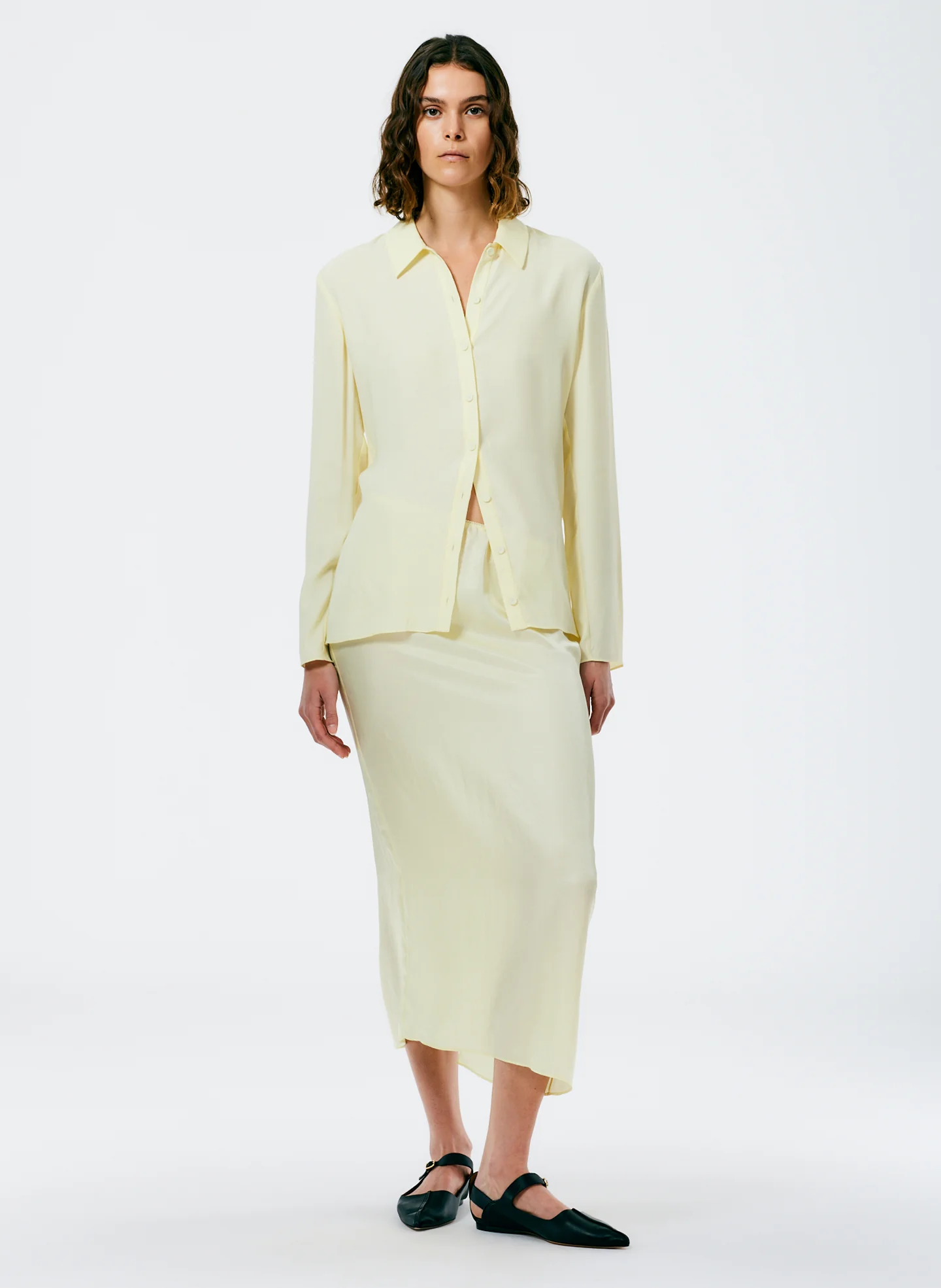 Feather Weight Eco Crepe Slim Shirt - Image 6