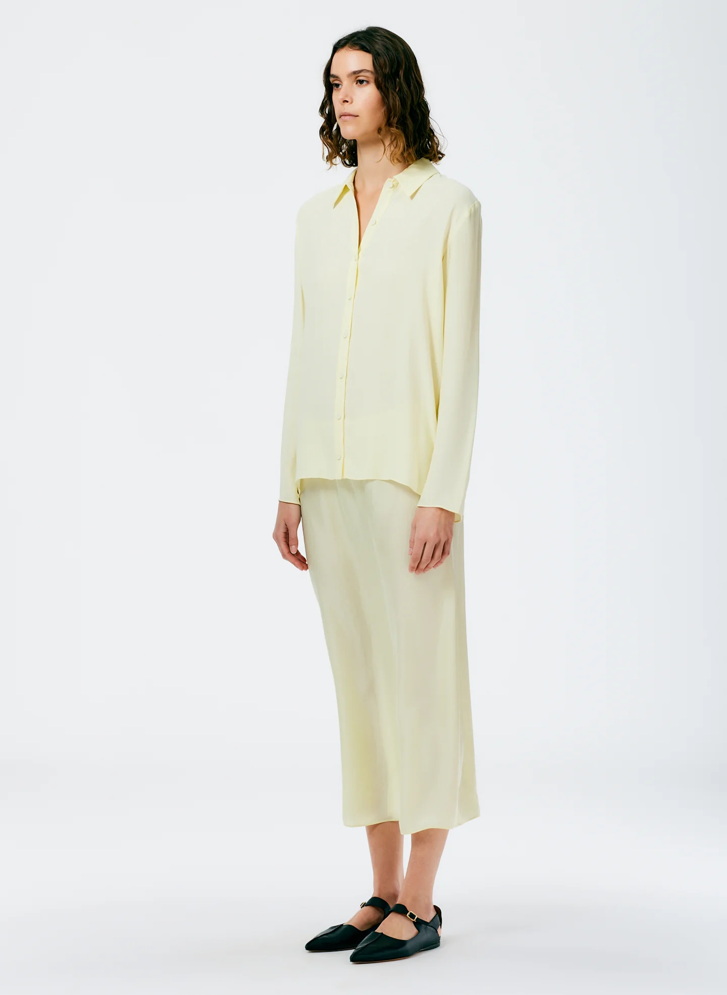 Feather Weight Eco Crepe Slim Shirt - Image 7