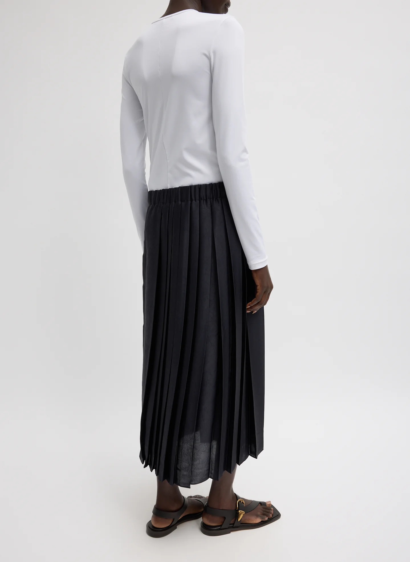 Feather Weight Pleated Pull On Skirt - Image 4
