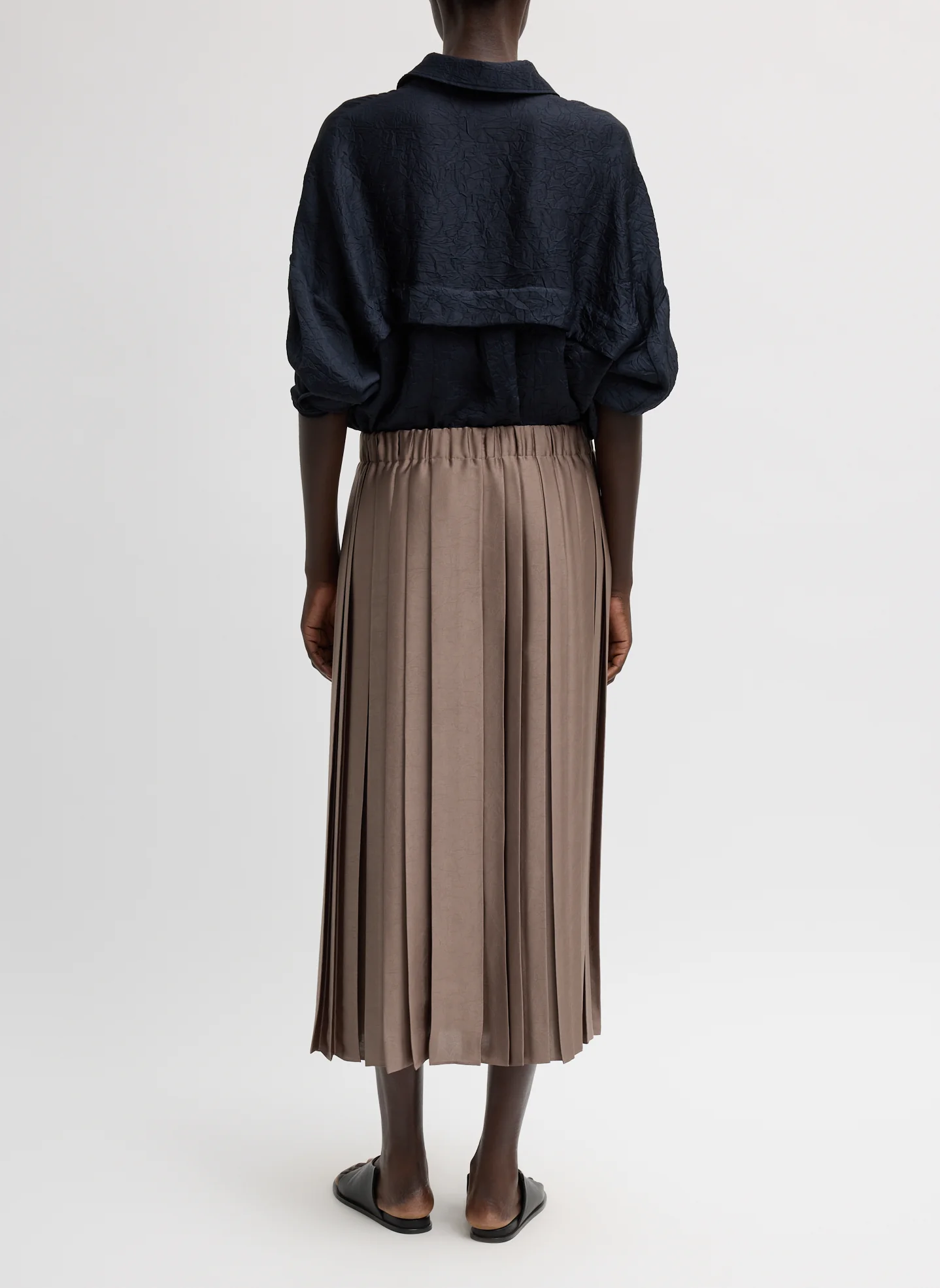 Feather Weight Pleated Pull On Skirt - Image 3