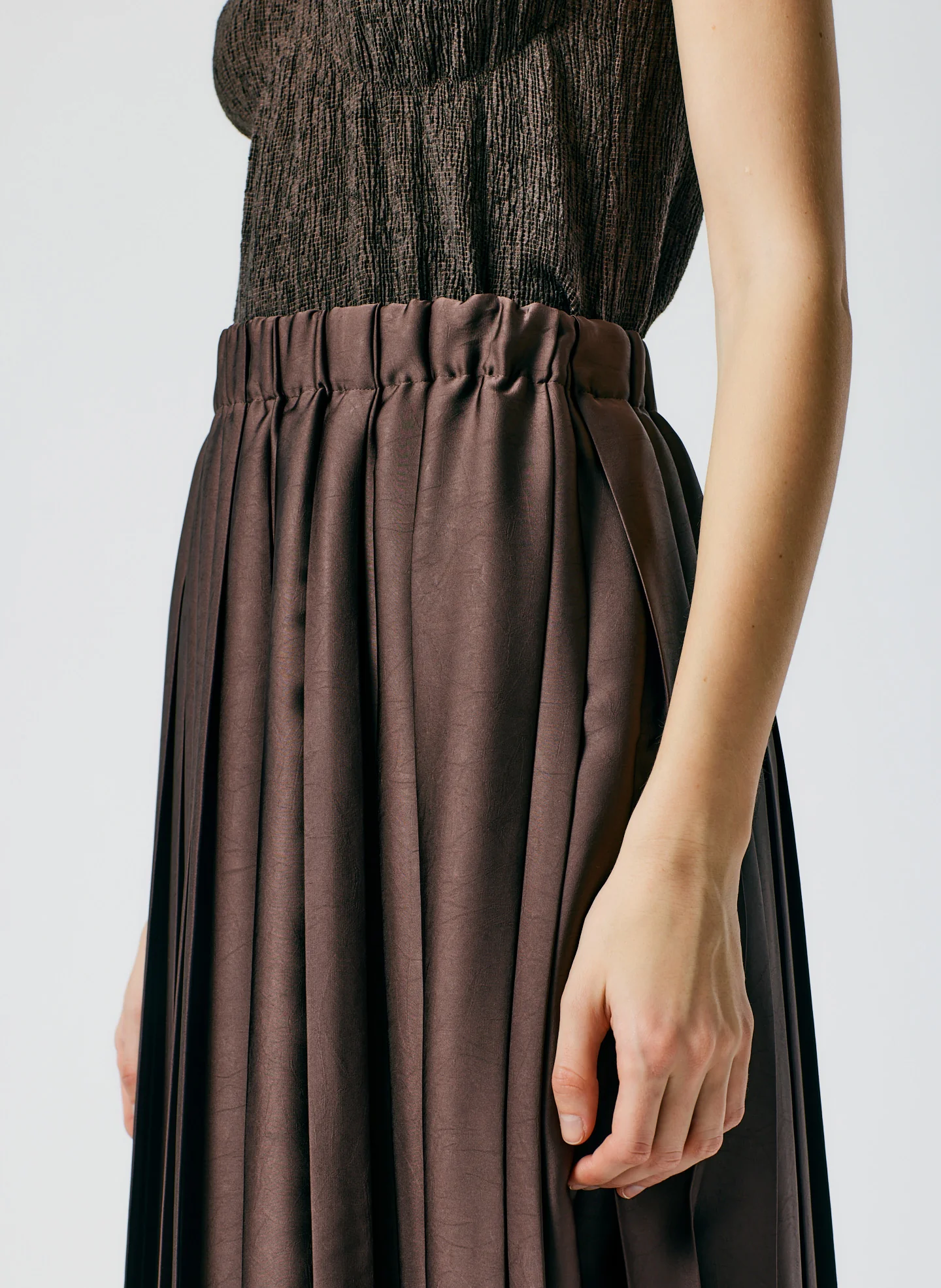 Feather Weight Pleated Pull On Skirt - Image 6