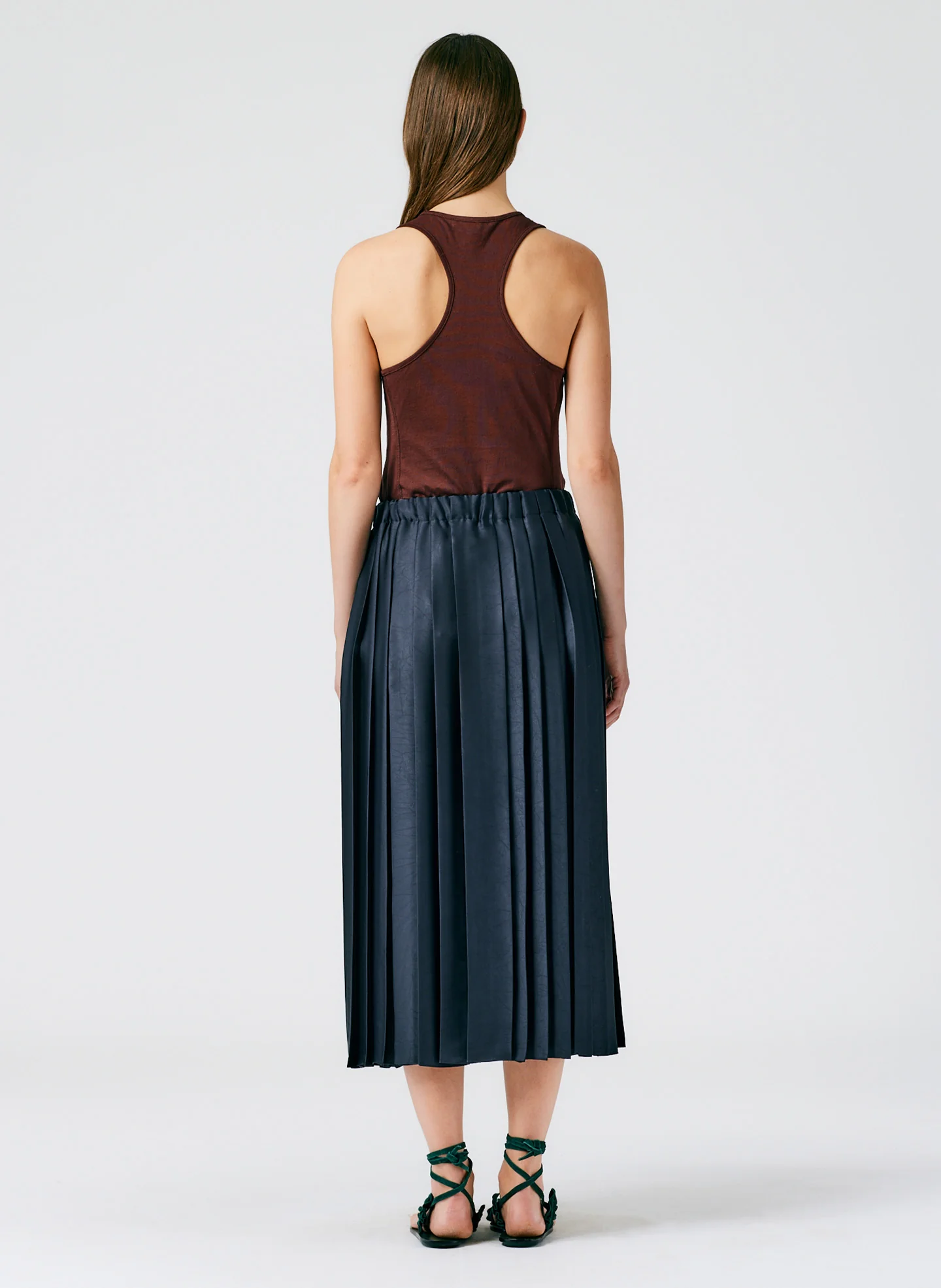 Feather Weight Pleated Pull On Skirt - Image 3