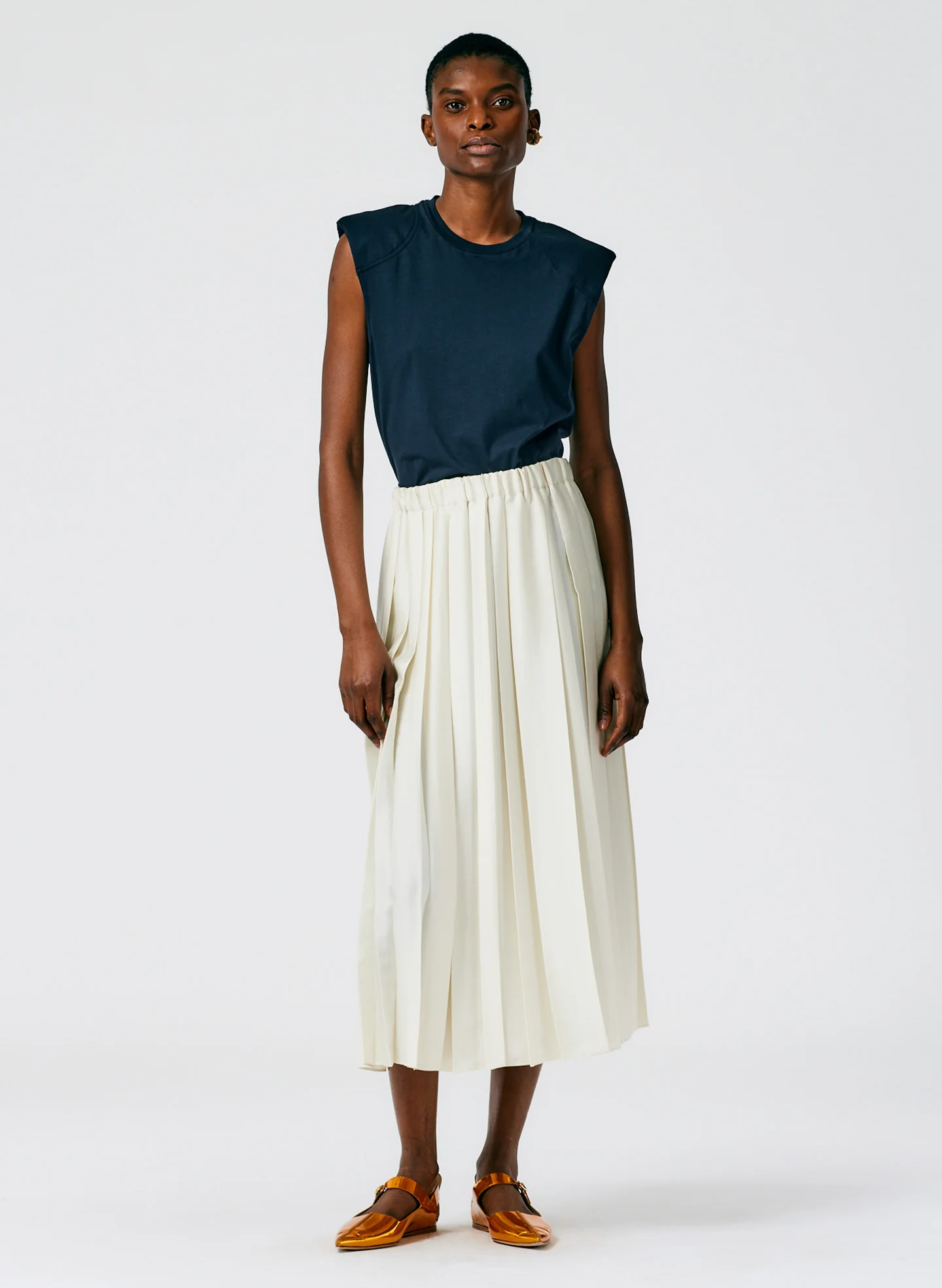 Feather Weight Pleated Pull On Skirt - Image 4