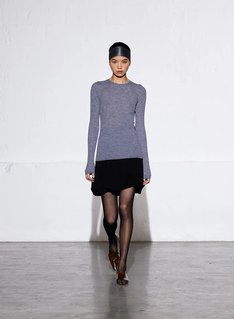 Feather Weight Ribbed Crewneck Pullover - Image 2