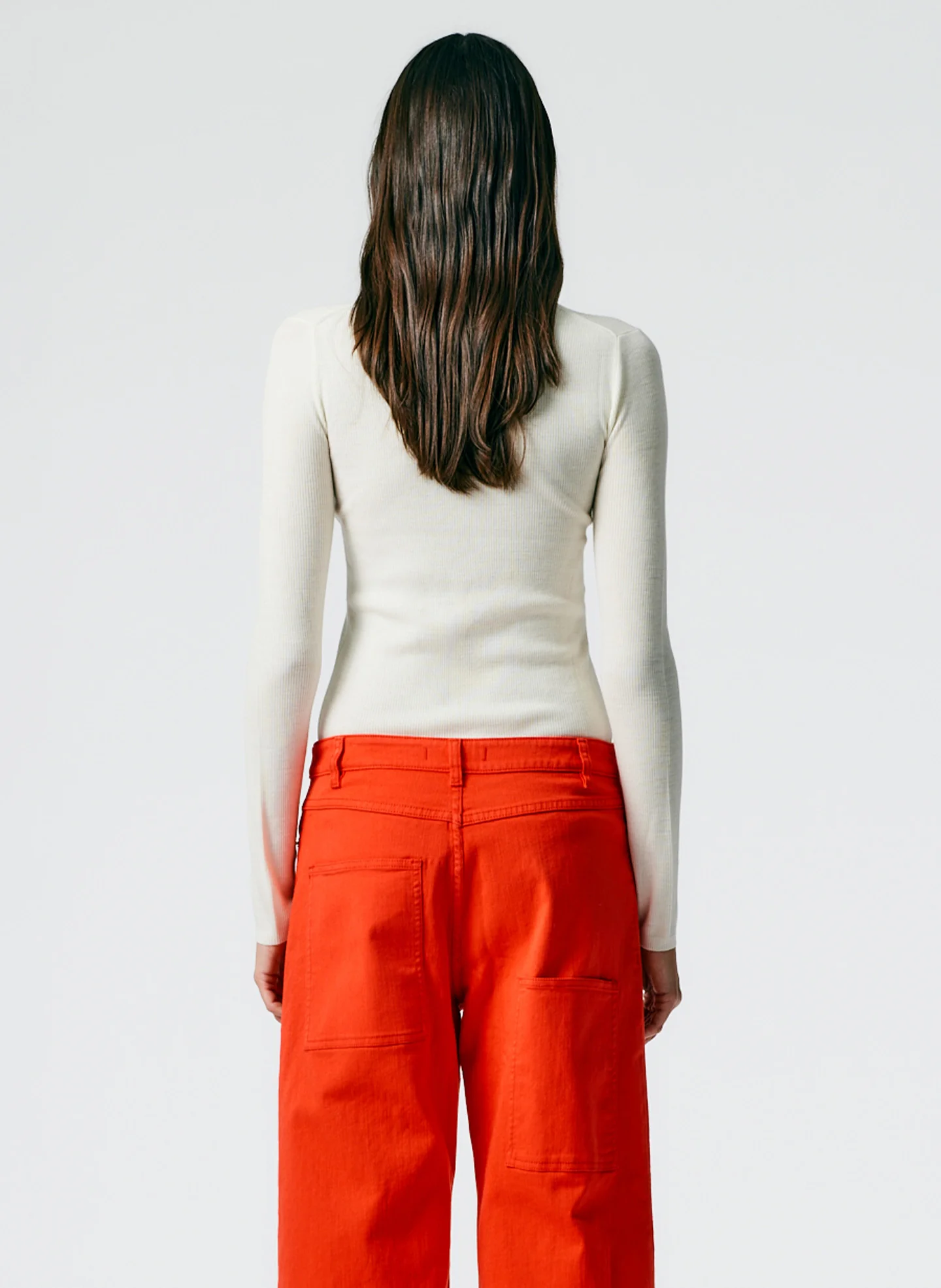 Feather Weight Ribbed Crewneck Pullover Sweater - Image 3