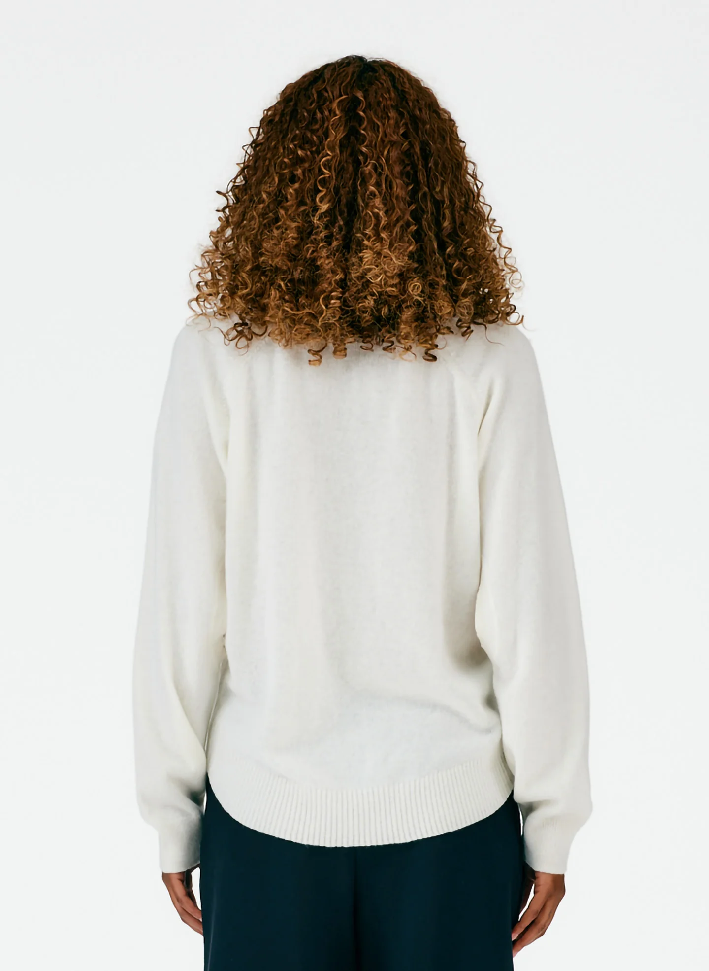 Feather Weight Cashmere Open Sleeve Cocoon Sweater - Image 4