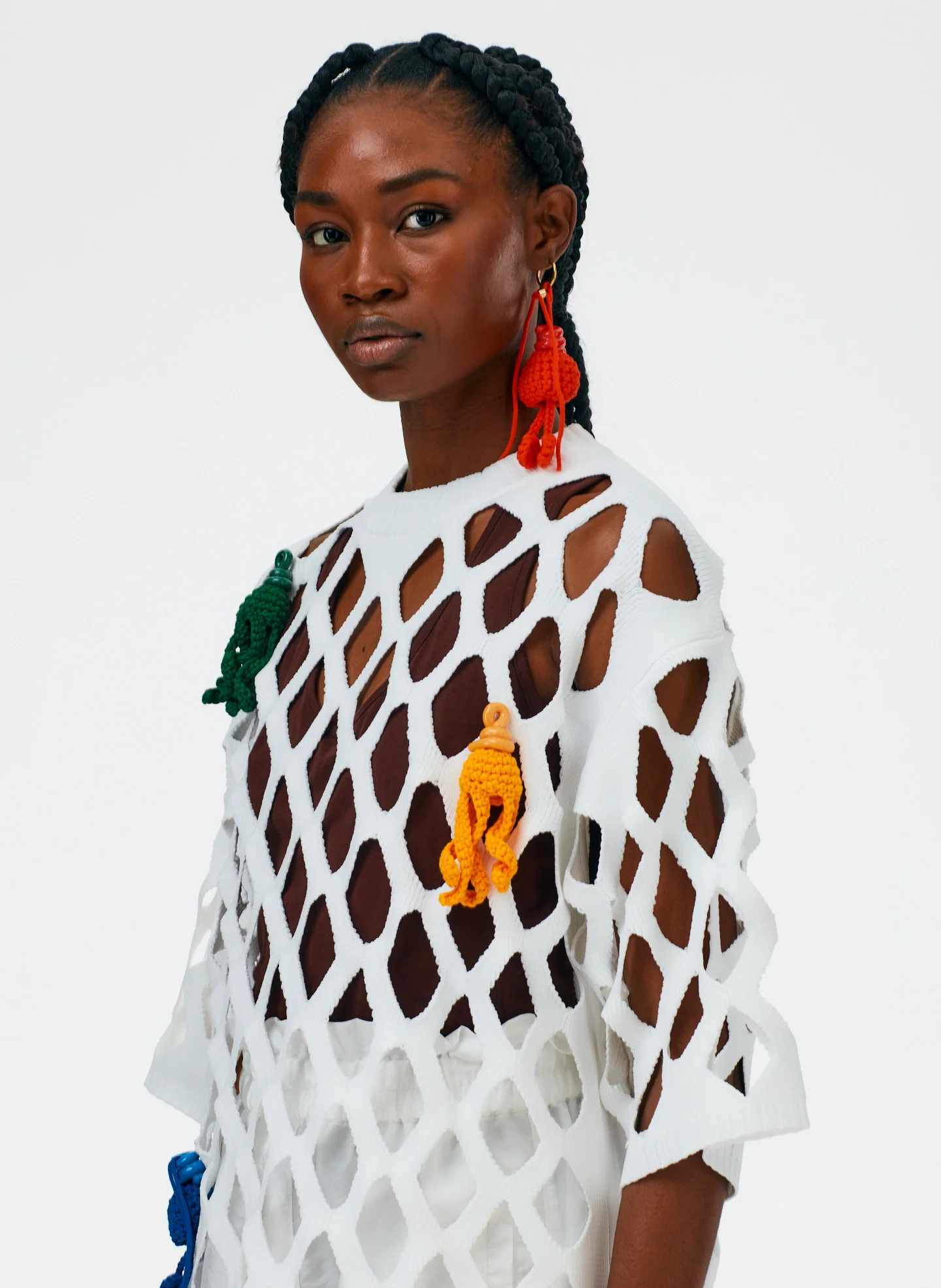 Fishnet Macrame Oversized T-Shirt - Image 7
