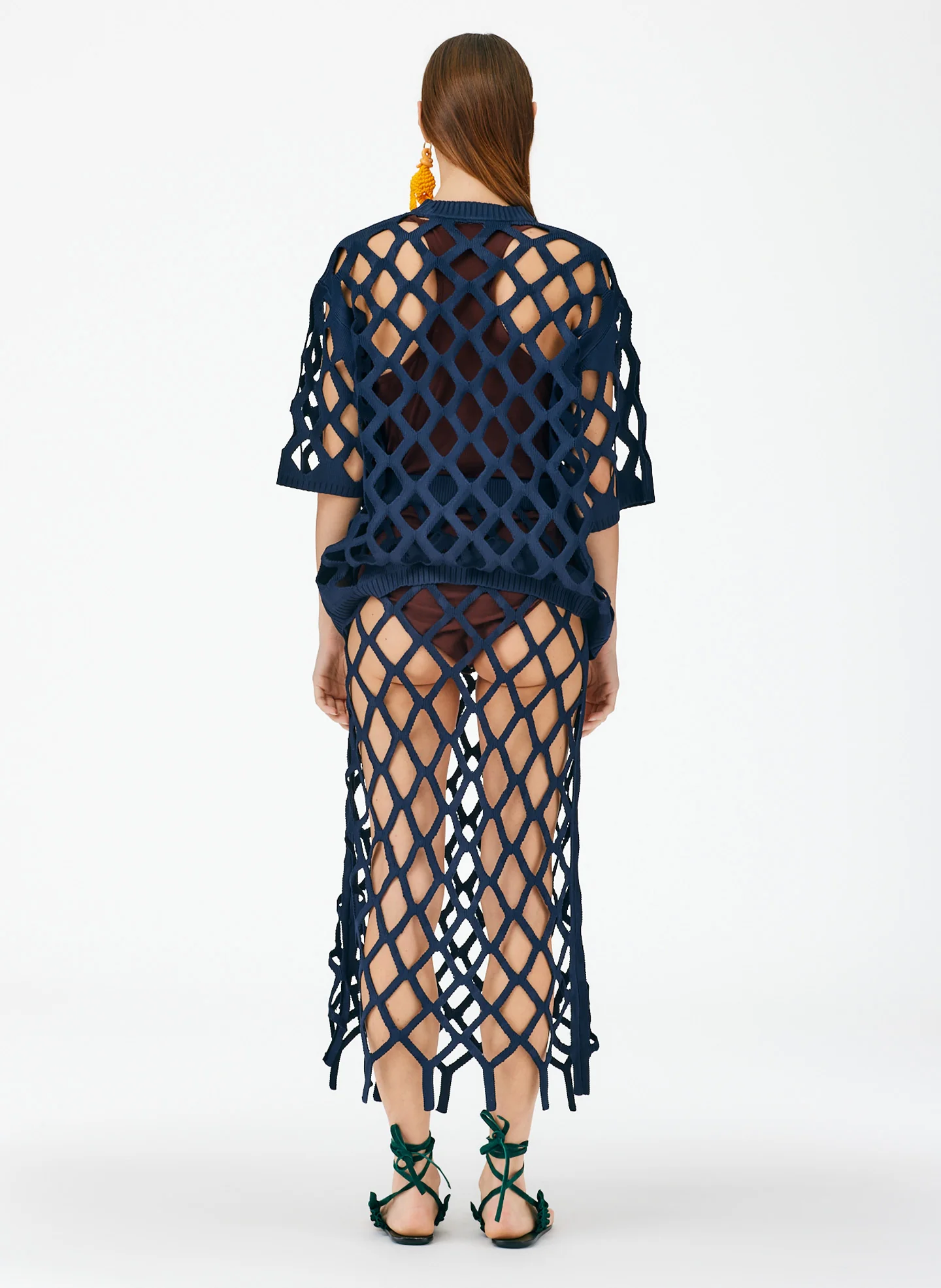 Fishnet Macrame Sweater Skirt - Image 5