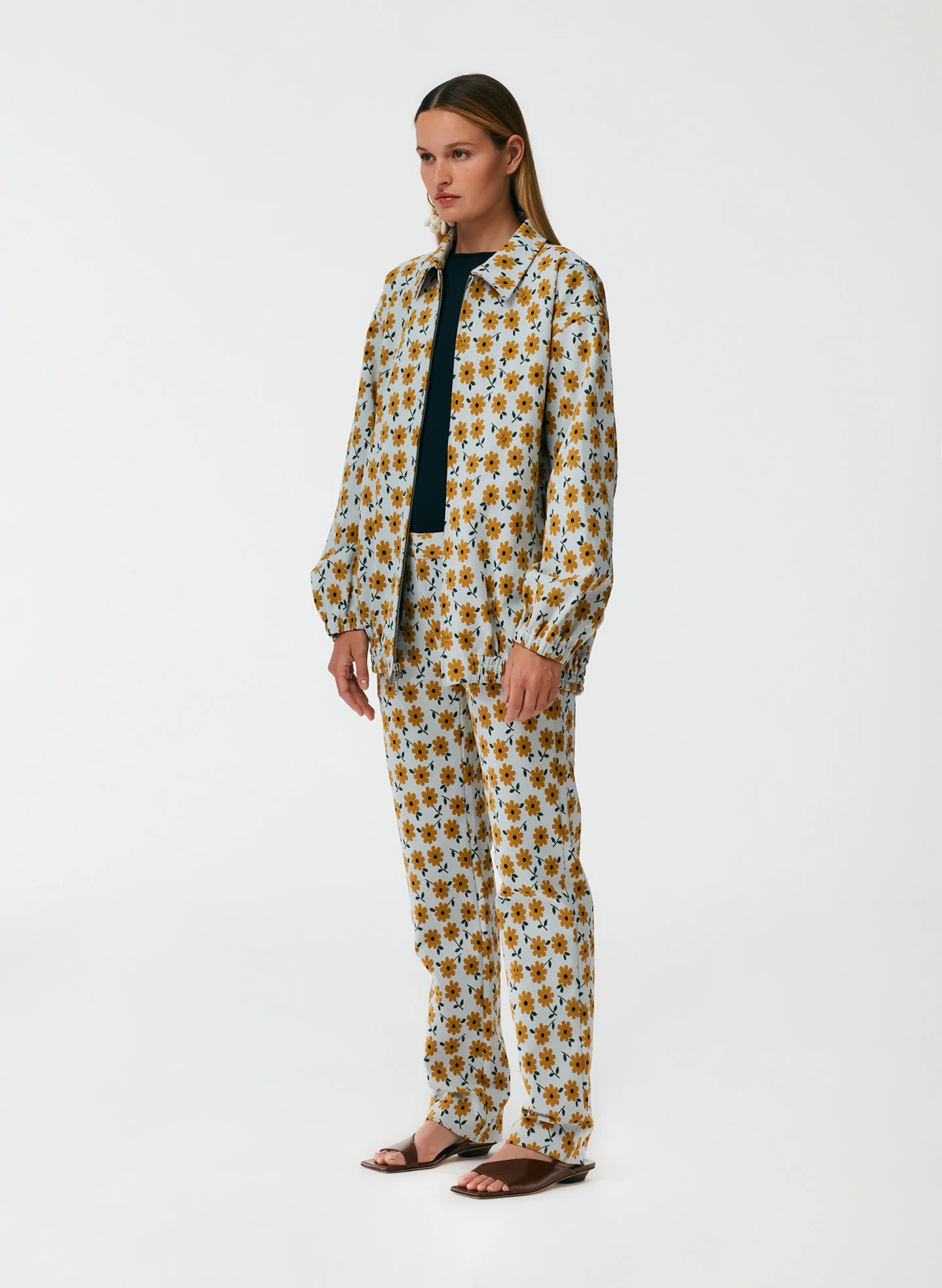 Flora Jacquard Oversized Bomber - Image 2