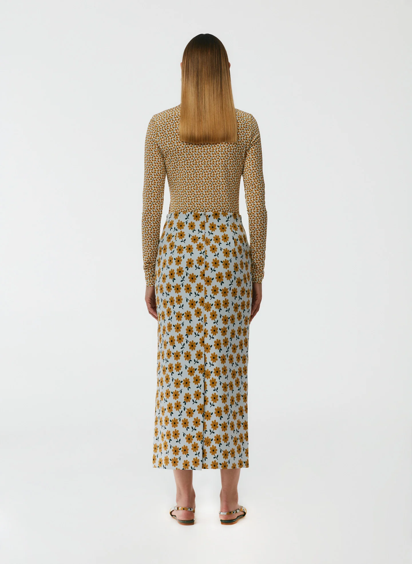 Flora Jacquard Pencil Skirt - Regular - Image 4