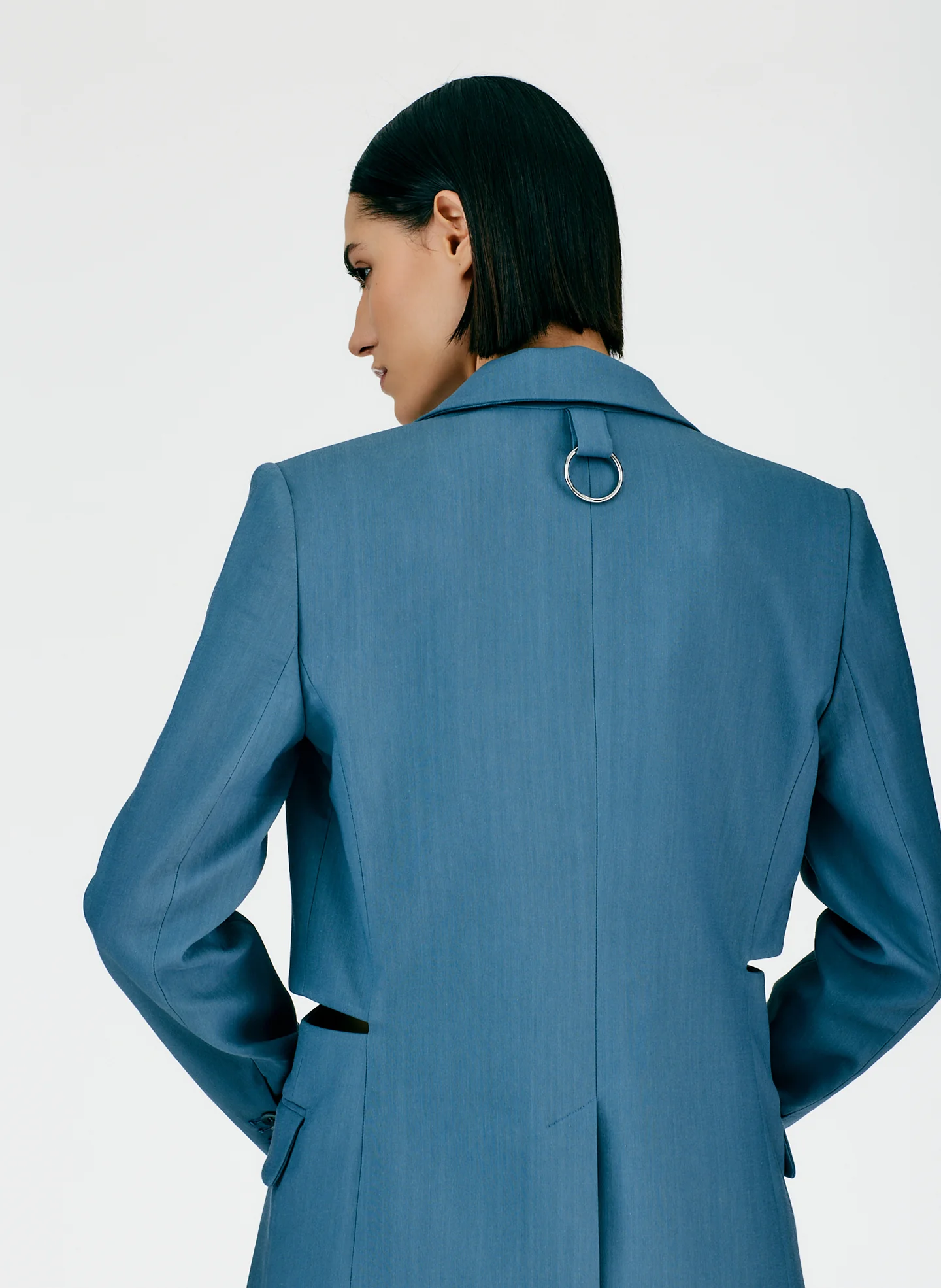 Fluid Suiting Cutout Blazer - Image 12