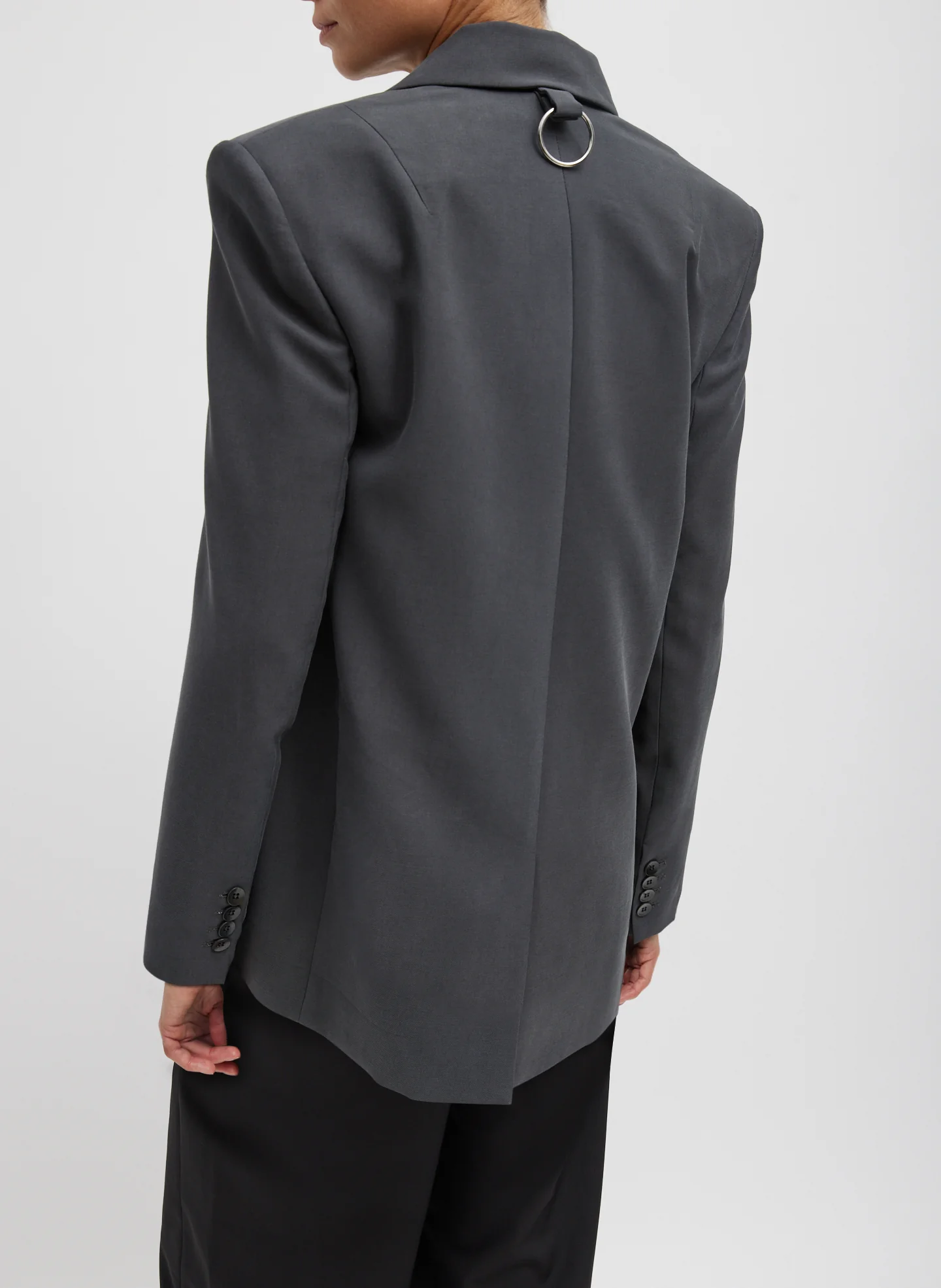 Fluid Suiting Double Breasted Blazer - Image 3