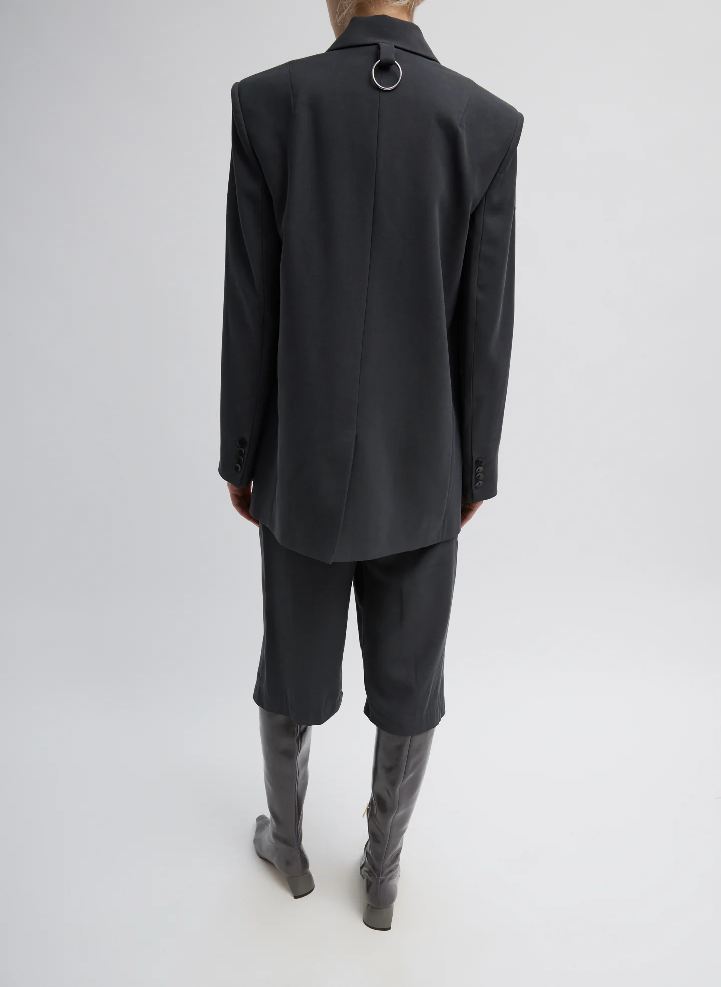 Fluid Suiting Double Breasted Blazer - Image 6
