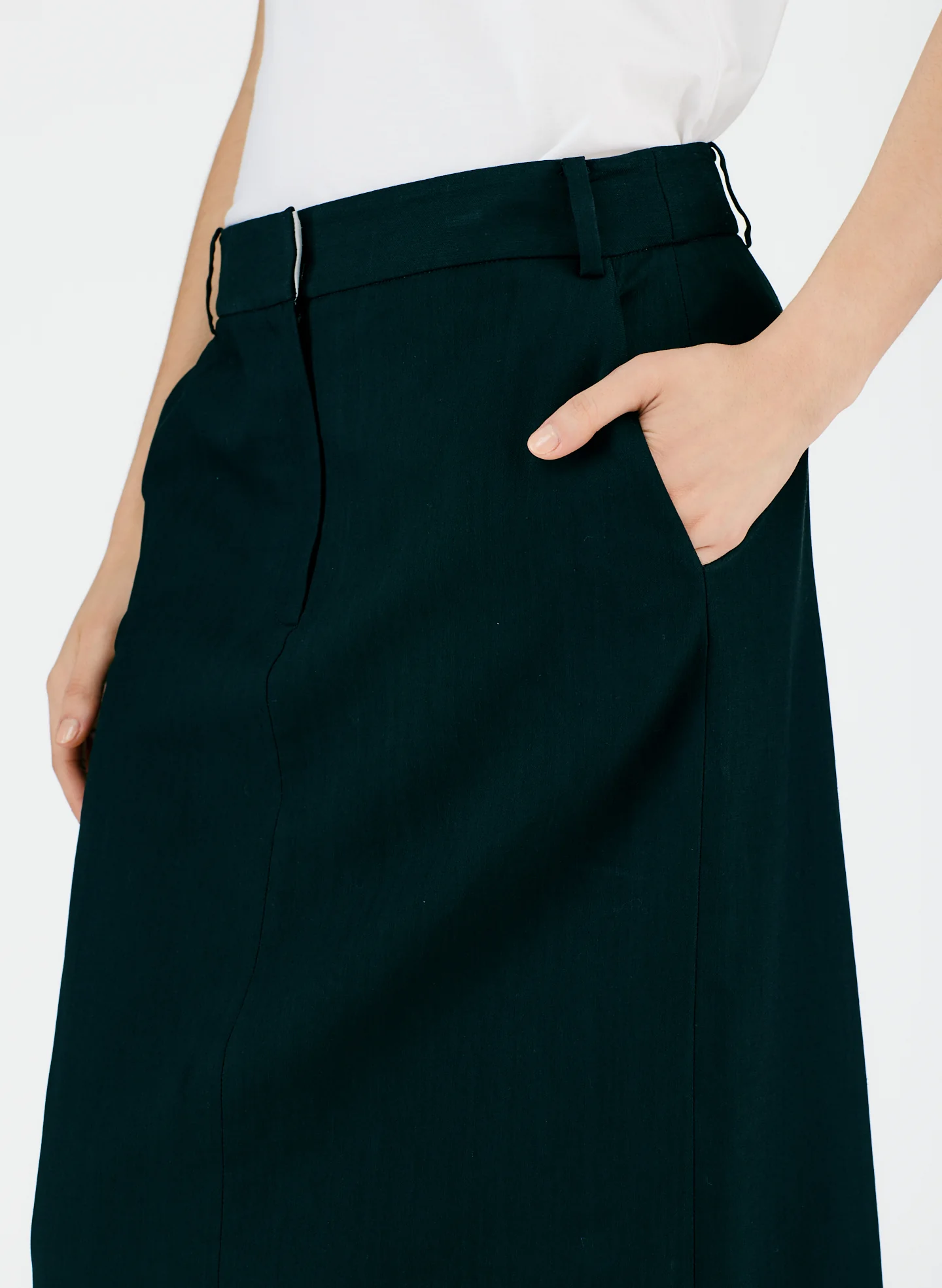 Fluid Suiting Maxi Trouser Skirt - Image 10