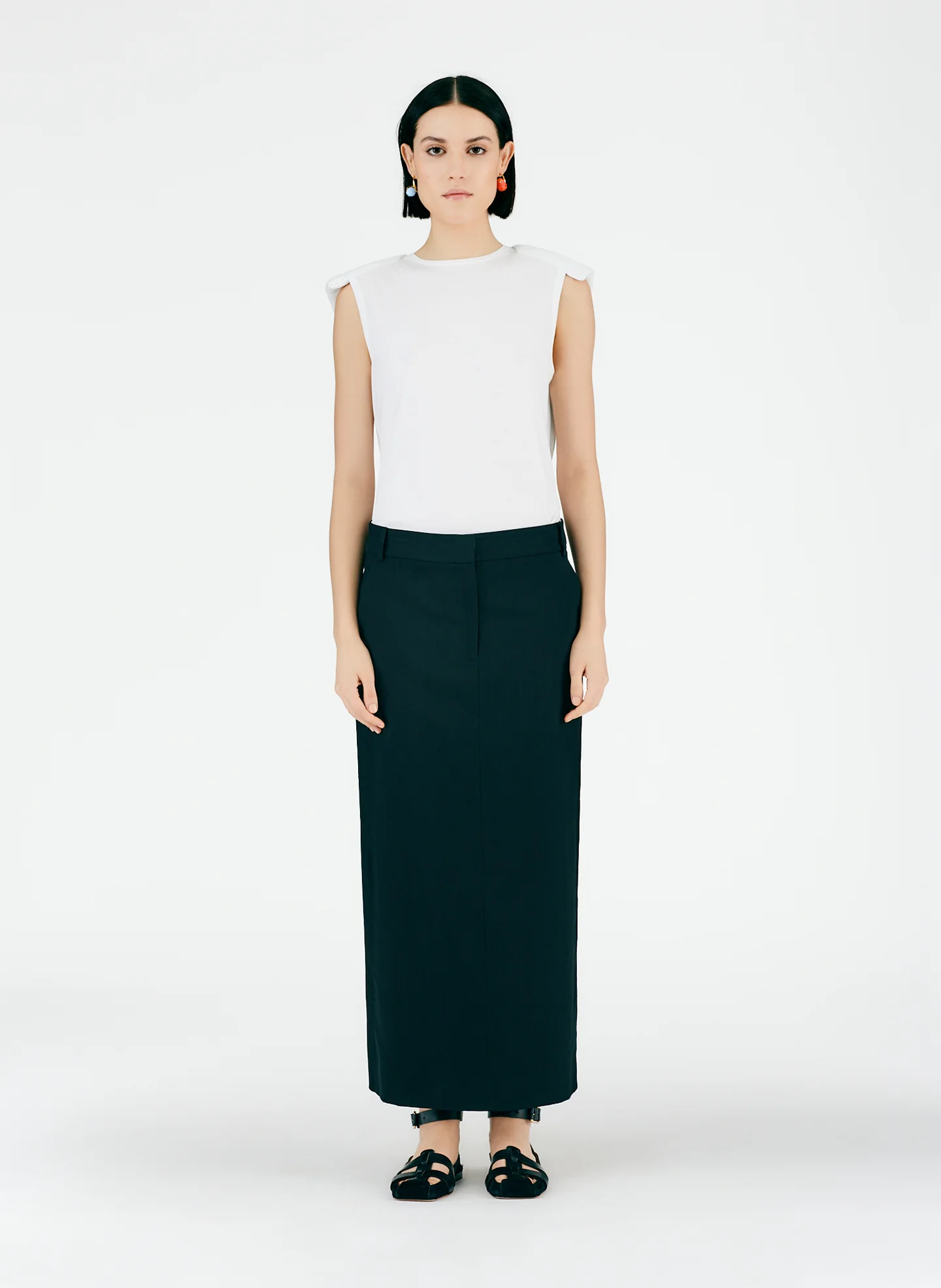 Fluid Suiting Maxi Trouser Skirt - Image 6