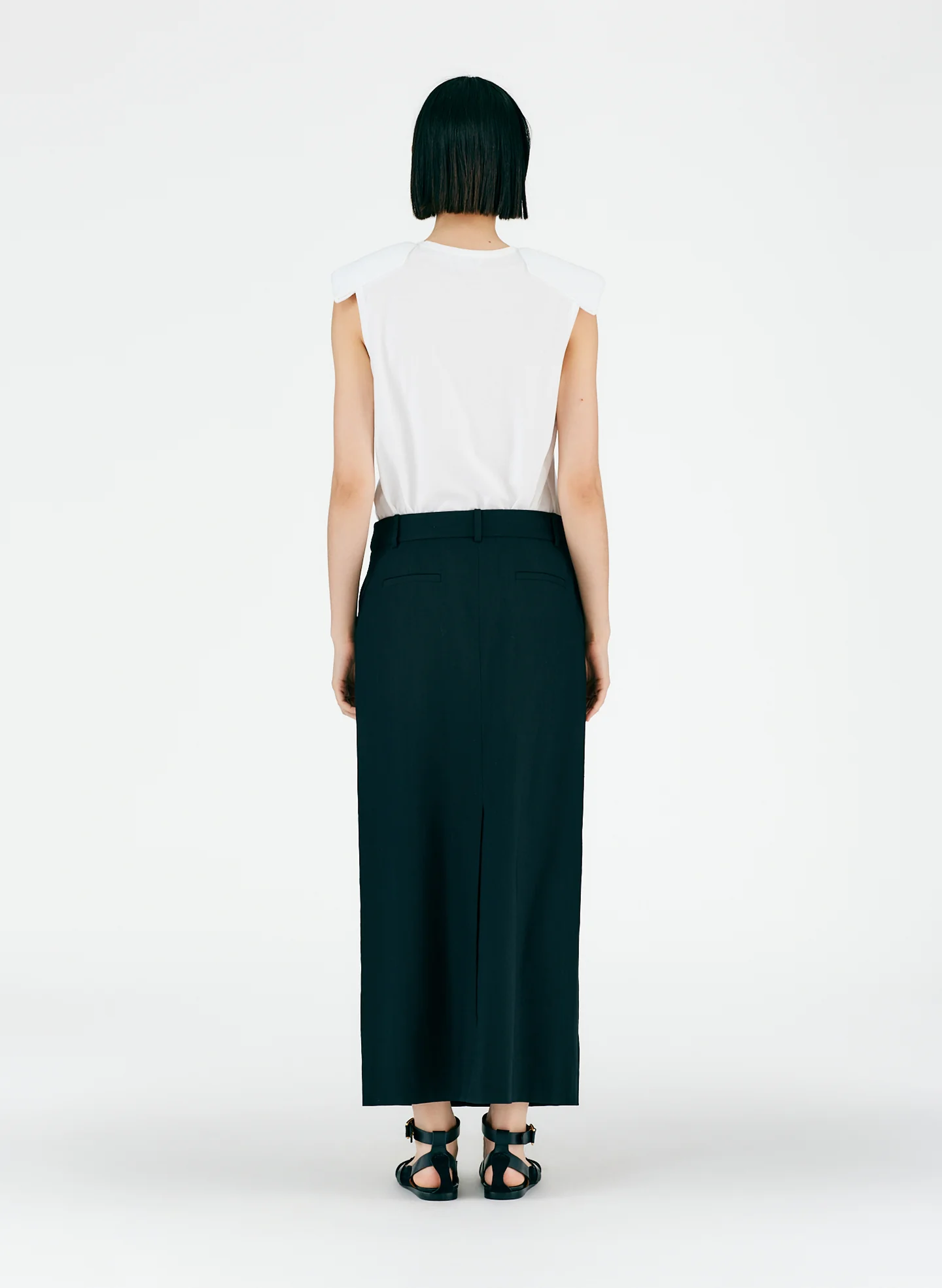 Fluid Suiting Maxi Trouser Skirt - Image 9