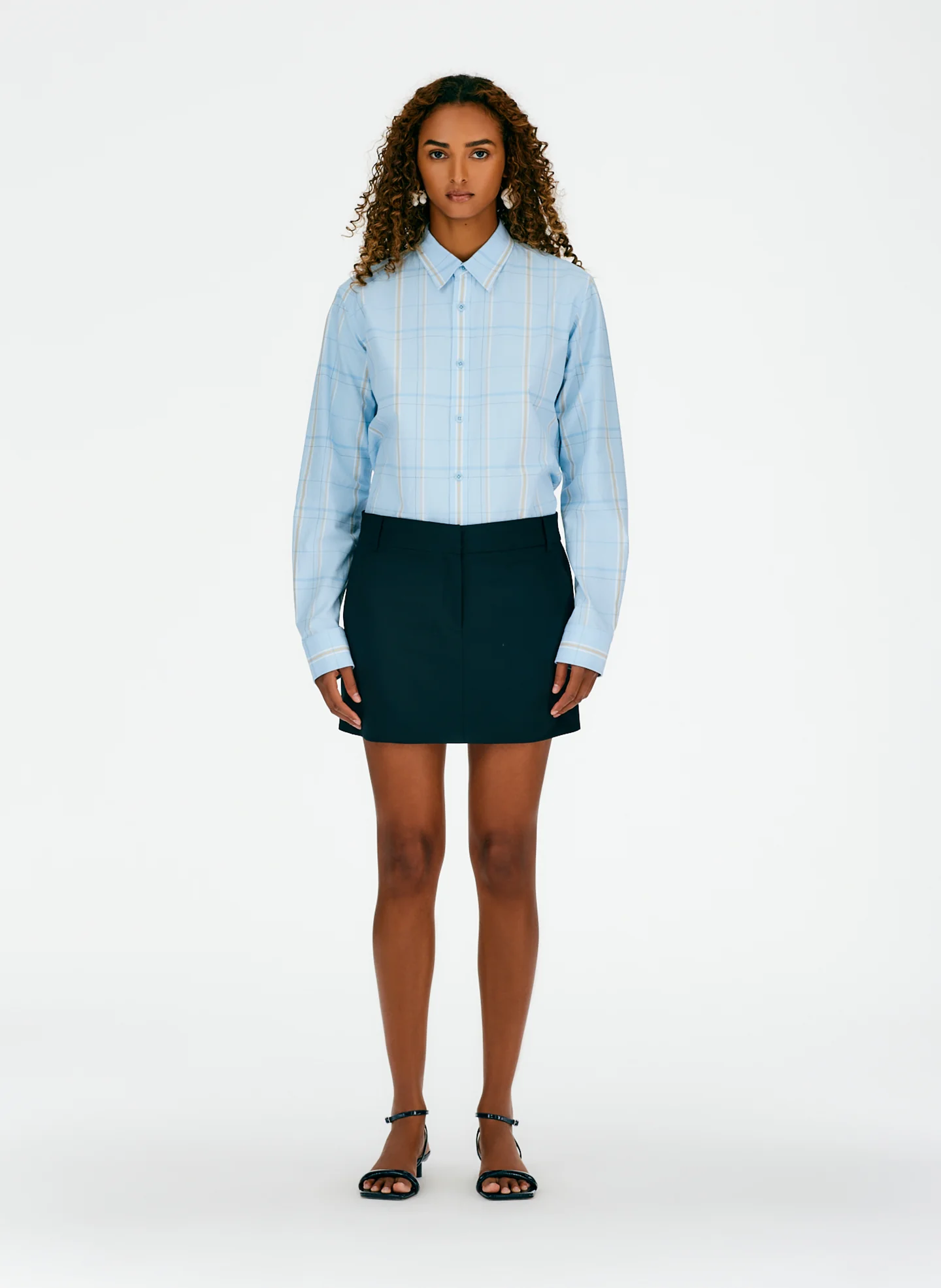 Fluid Suiting Mini Trouser Skirt - Image 5