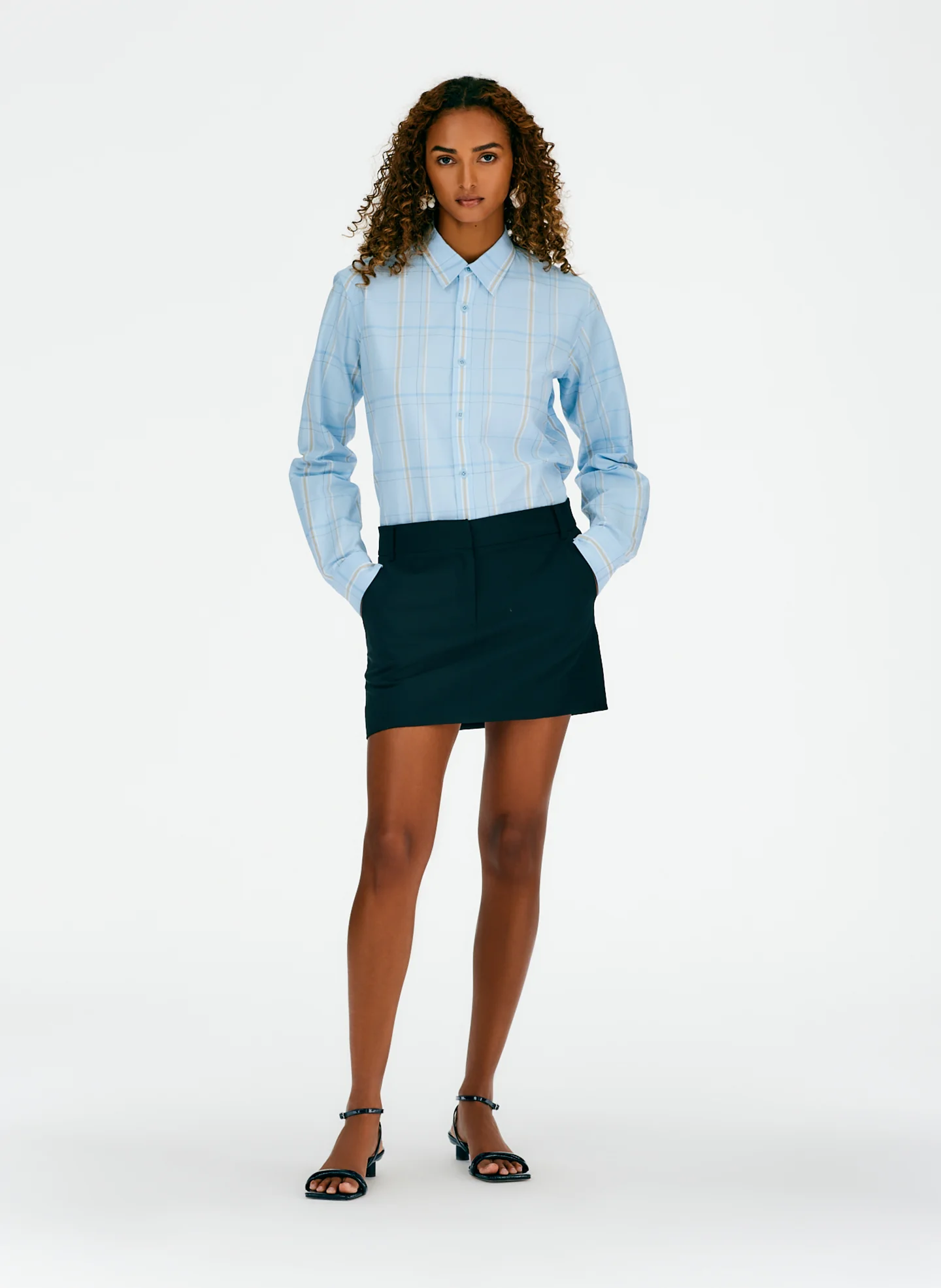 Fluid Suiting Mini Trouser Skirt - Image 6