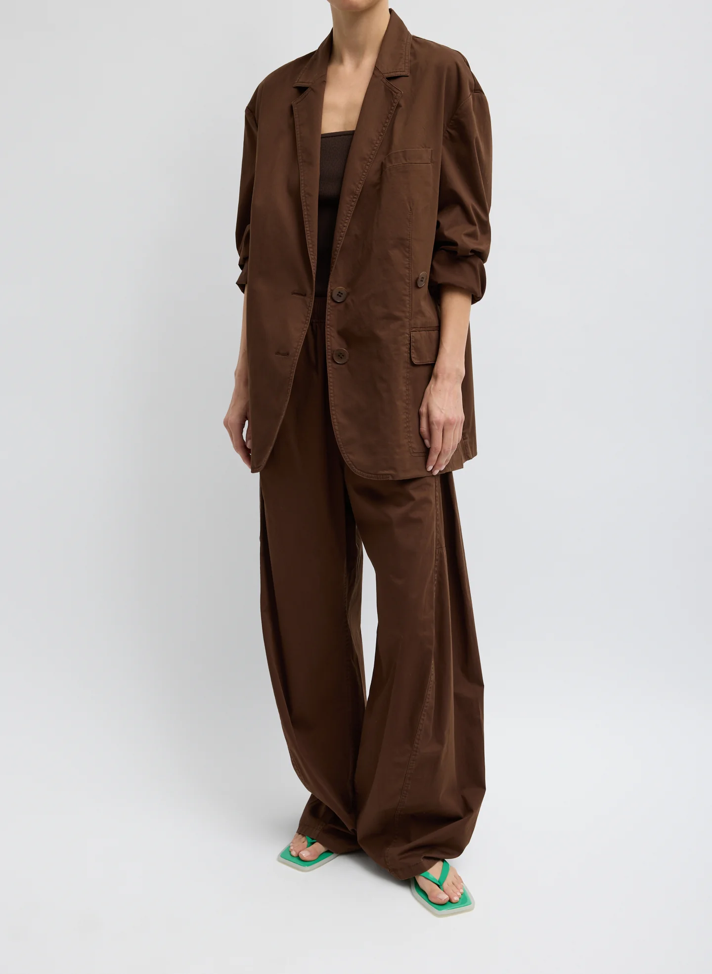 Garment Dyed Silky Cotton Liam Blazer - Image 5