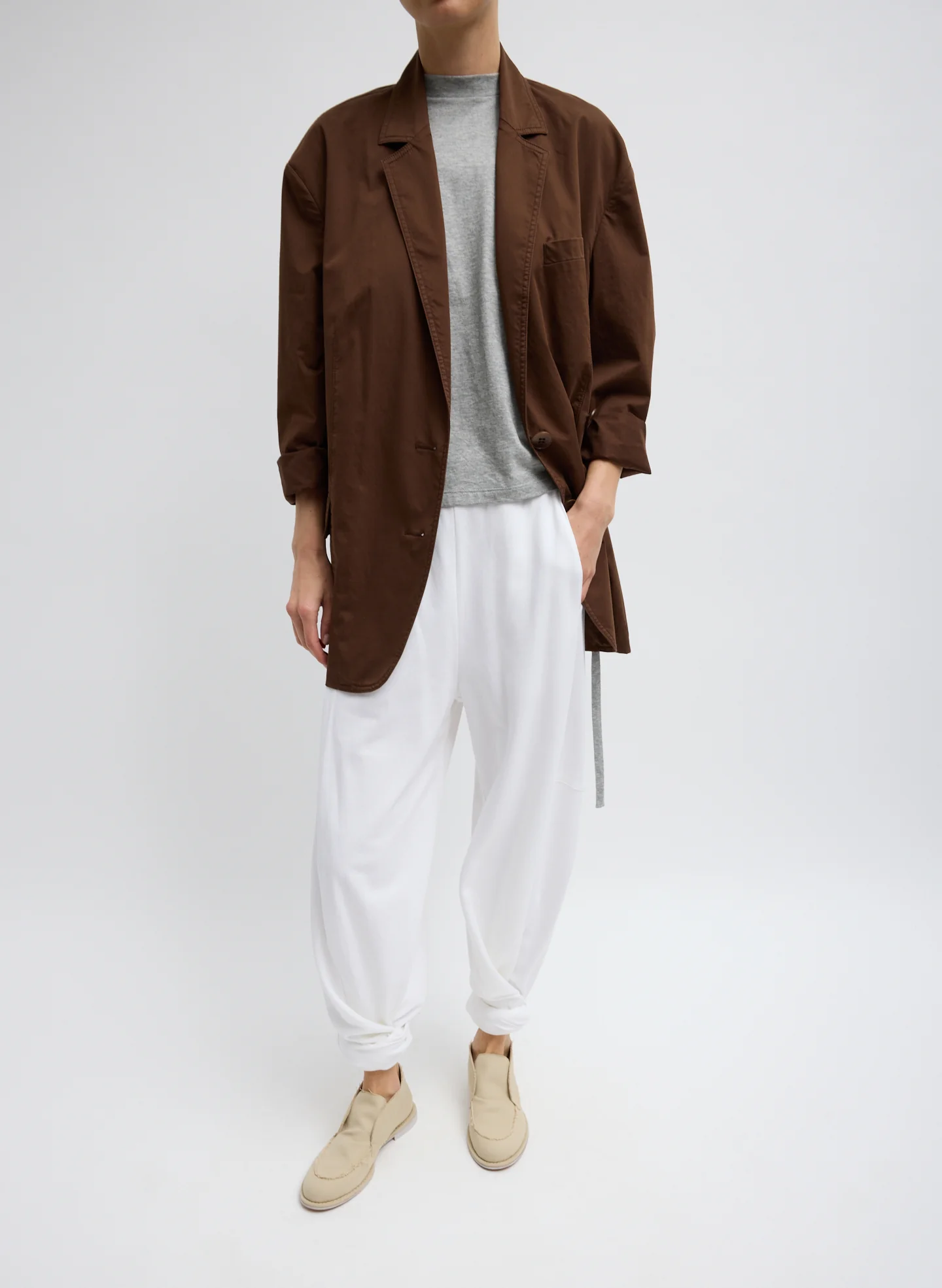 Garment Dyed Silky Cotton Liam Blazer - Image 7