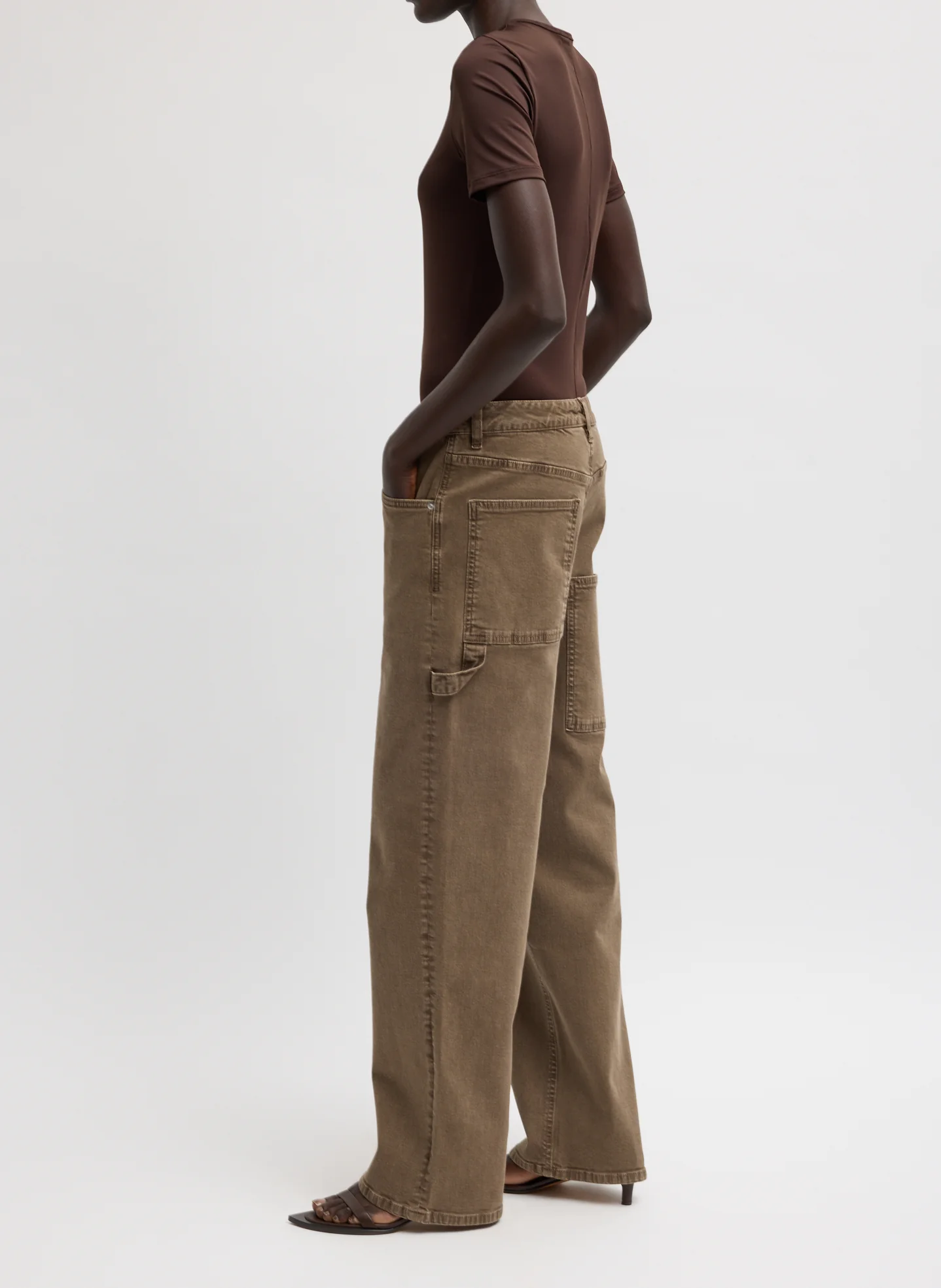 Garment Wash Stretch Twill Slouchy Carpenter Jean - Image 3