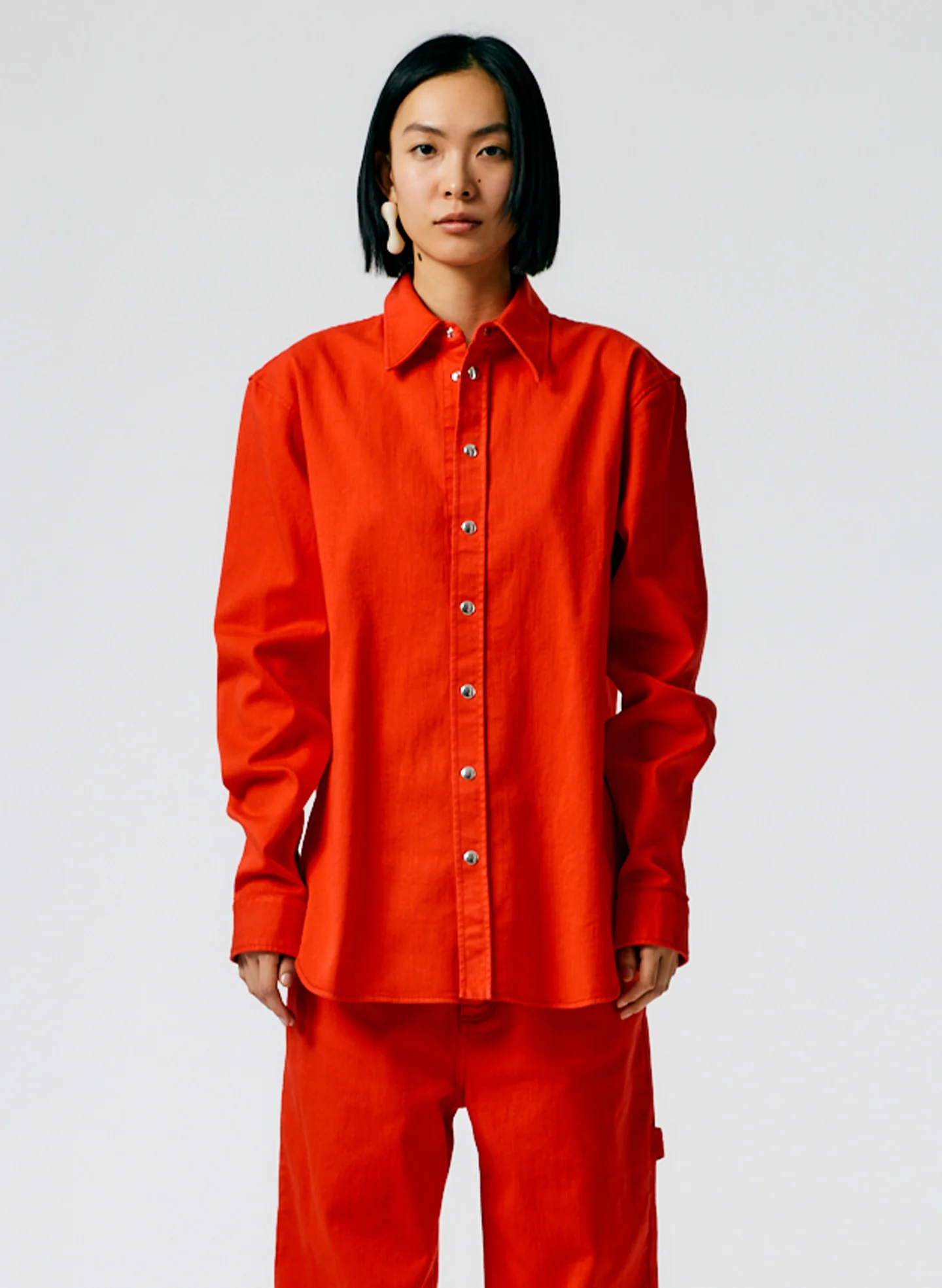 Garment Washed Twill Easy Shirt - Image 5
