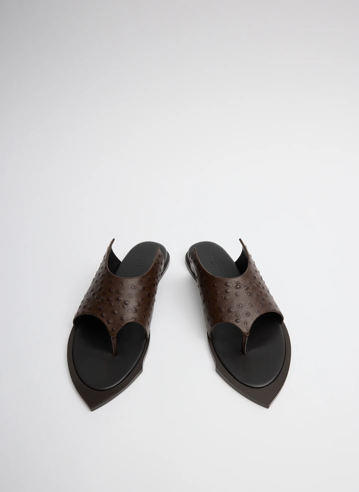 Ostrich Print Gerard Sandal - Image 5