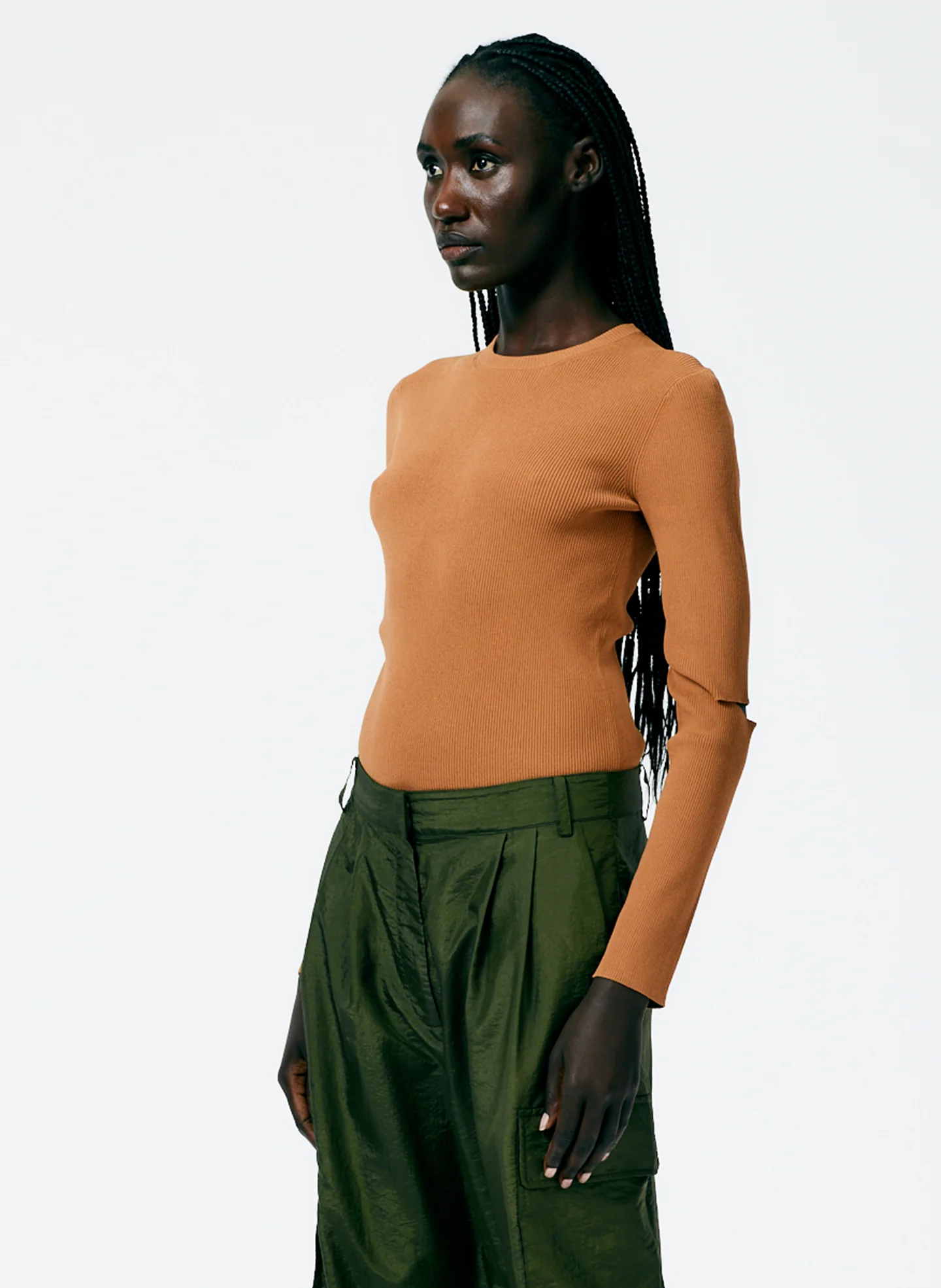 Giselle Slash Cutout Crewneck Pullover - Image 2
