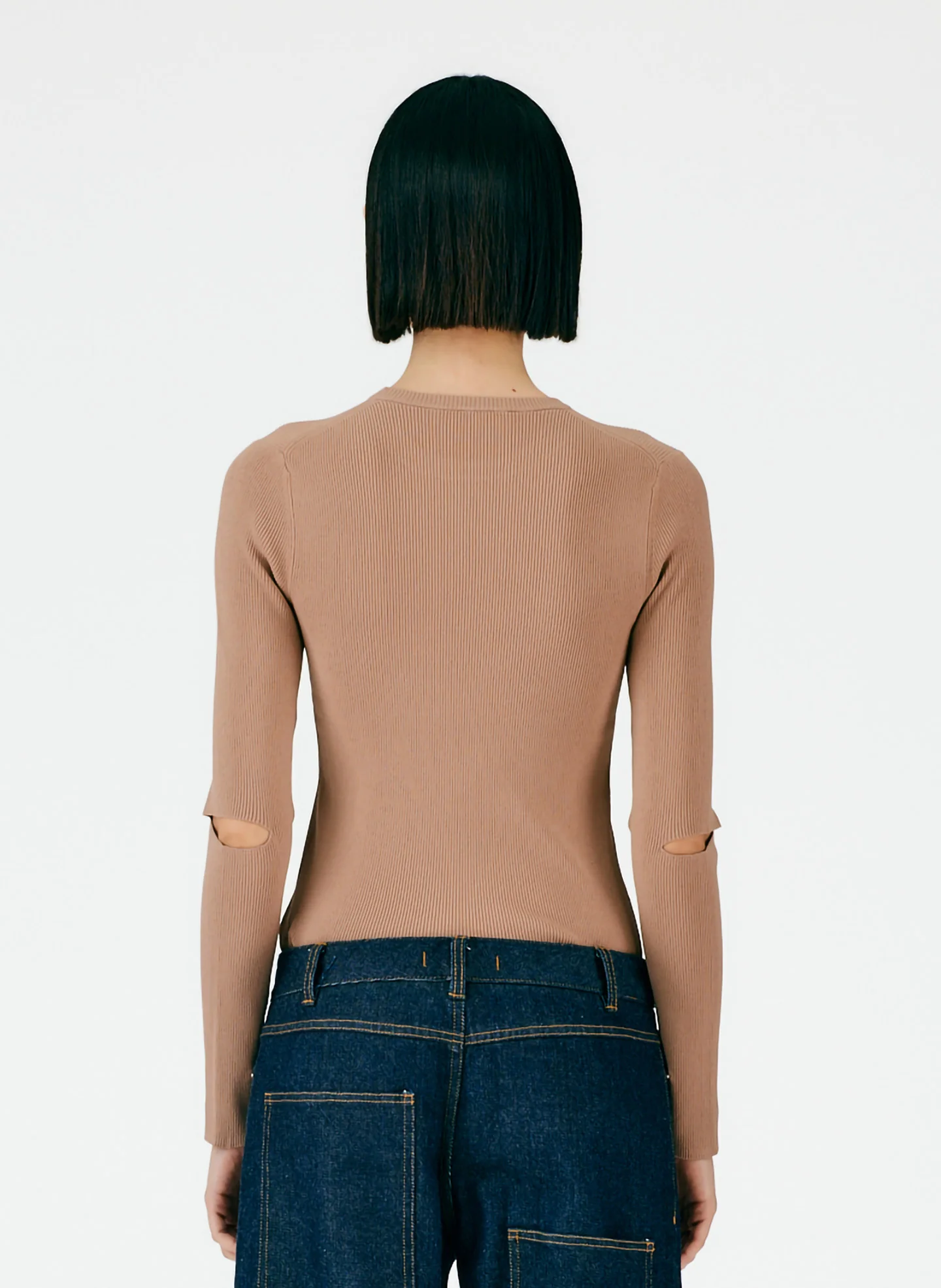Giselle Slash Cutout Crewneck Pullover - Image 4