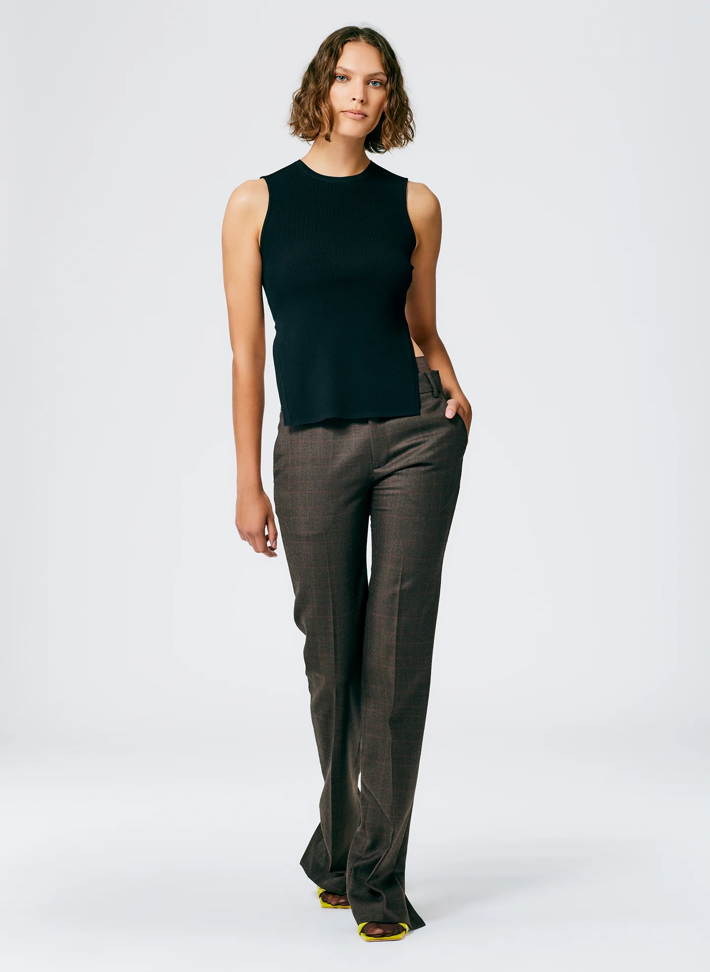 Giselle Stretch Sweater Circle Openback Tank - Image 5