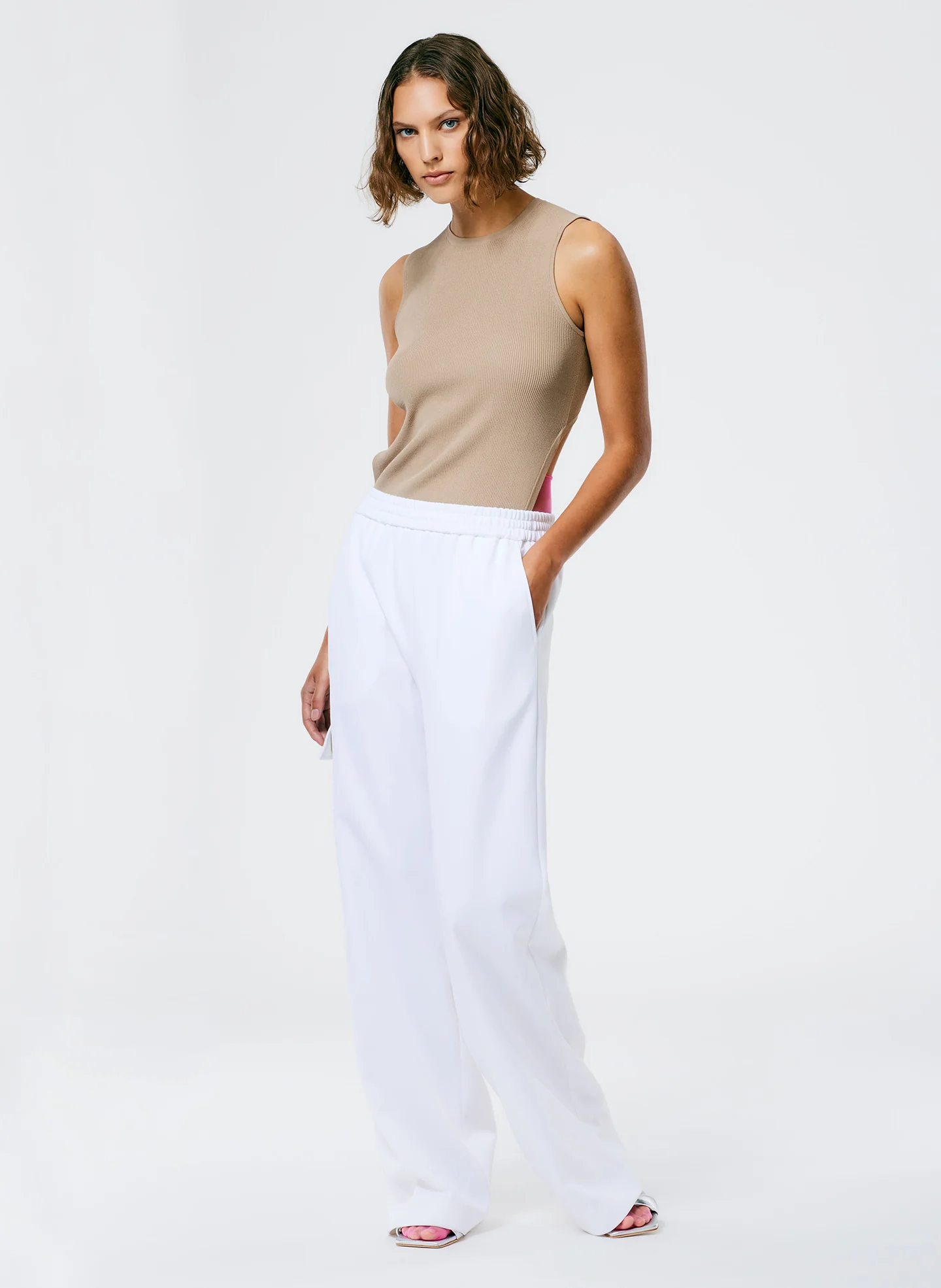 Giselle Stretch Sweater Circle Openback Tank - Image 7